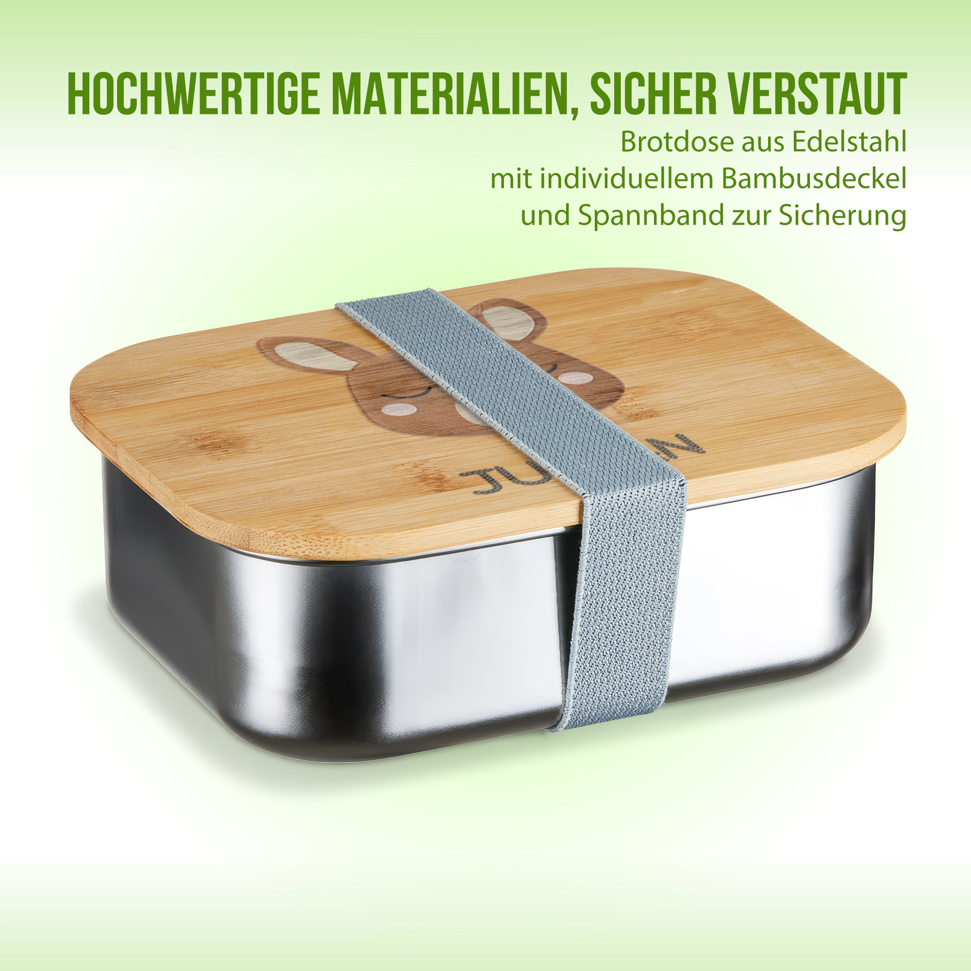 Personalisierte Brotdose mit Schlummer-Känguru