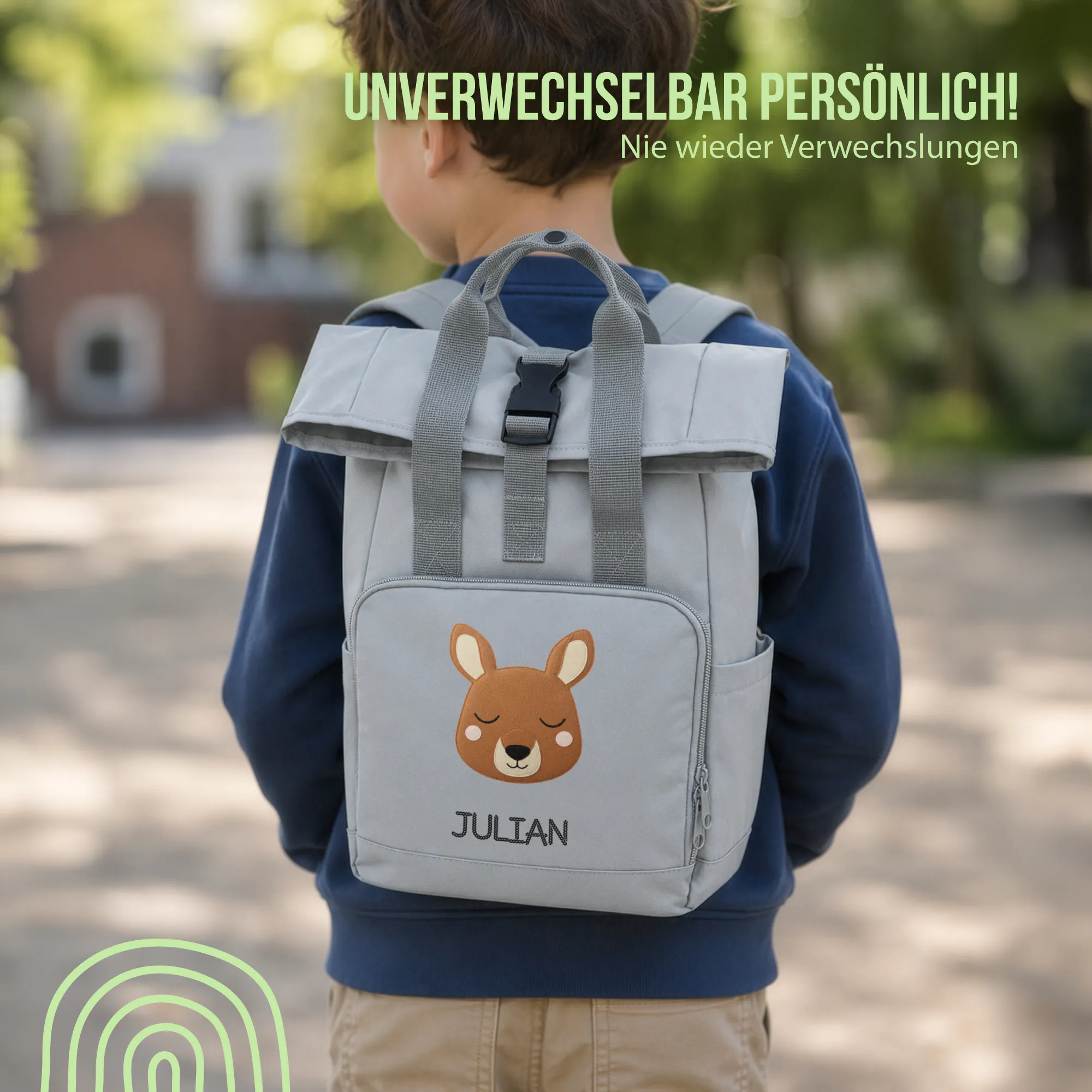 Schlummer Rucksack - Känguru - Mit Namen personalisierbar