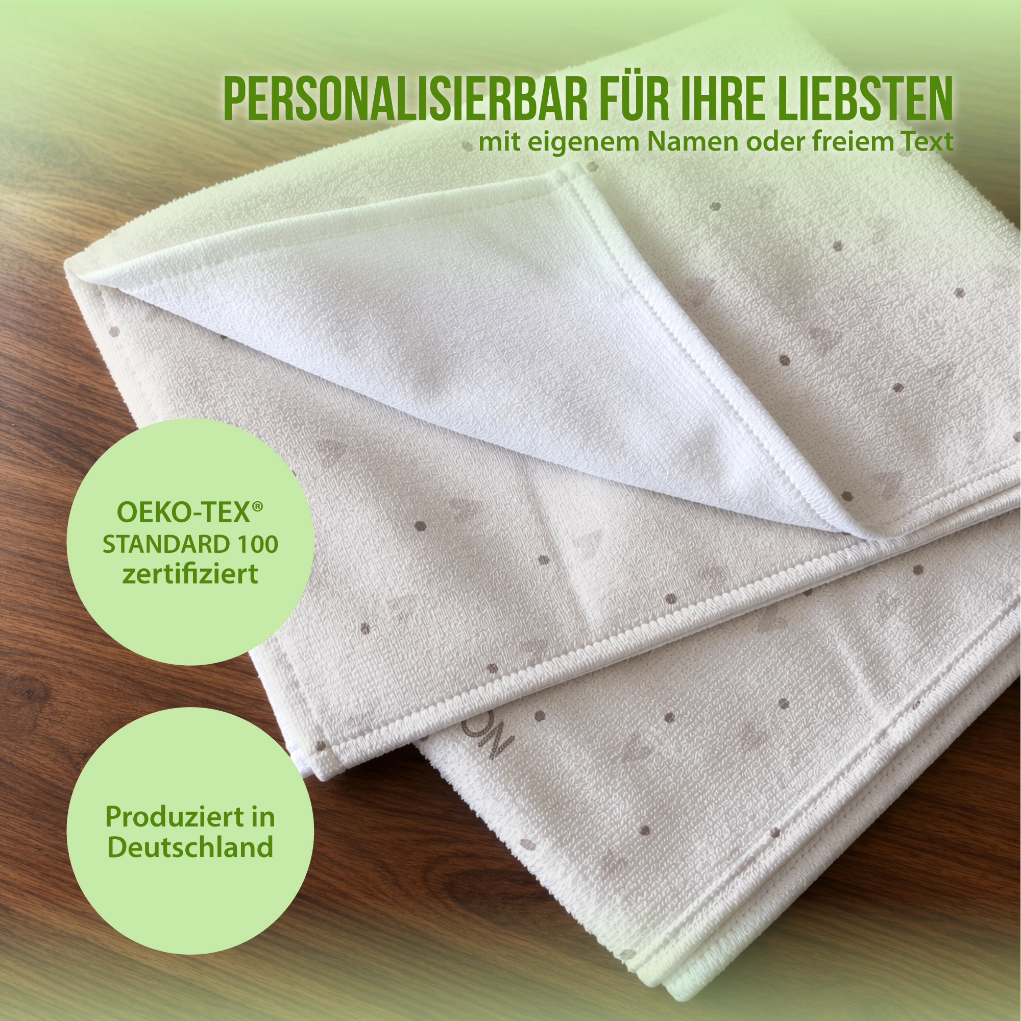 Personalisiertes Handtuch mit Schlummer-Wolke