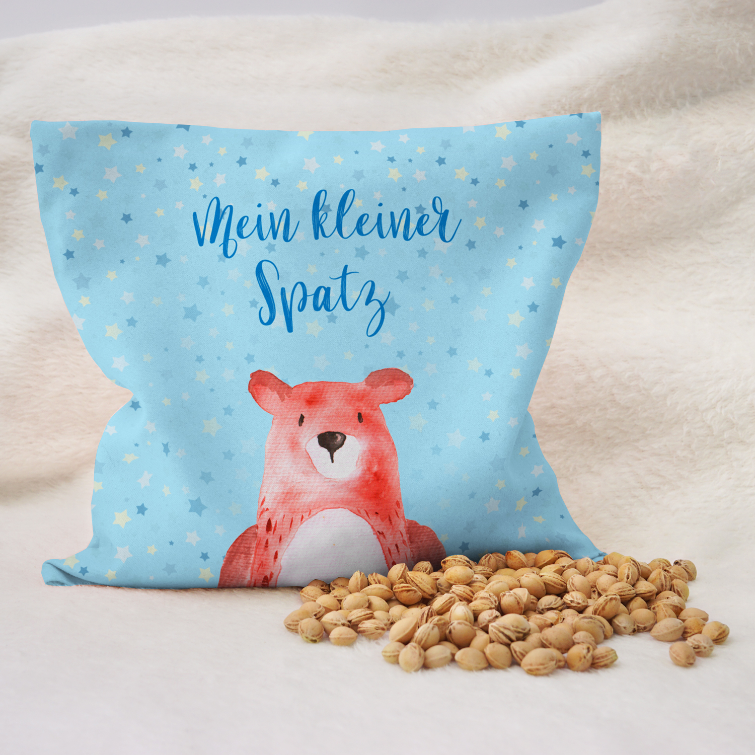 Bär - Kirschkernkissen mit Namen