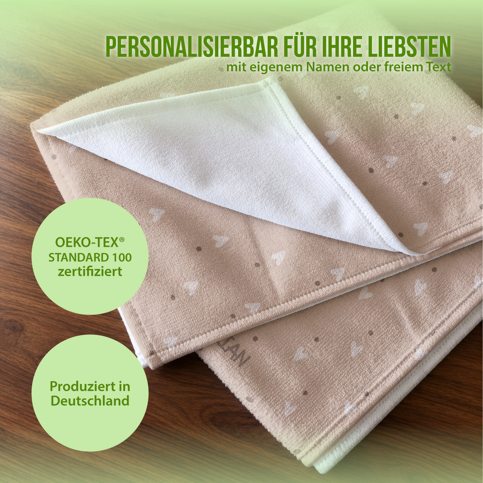 Personalisiertes Handtuch mit Schlummer-Känguru