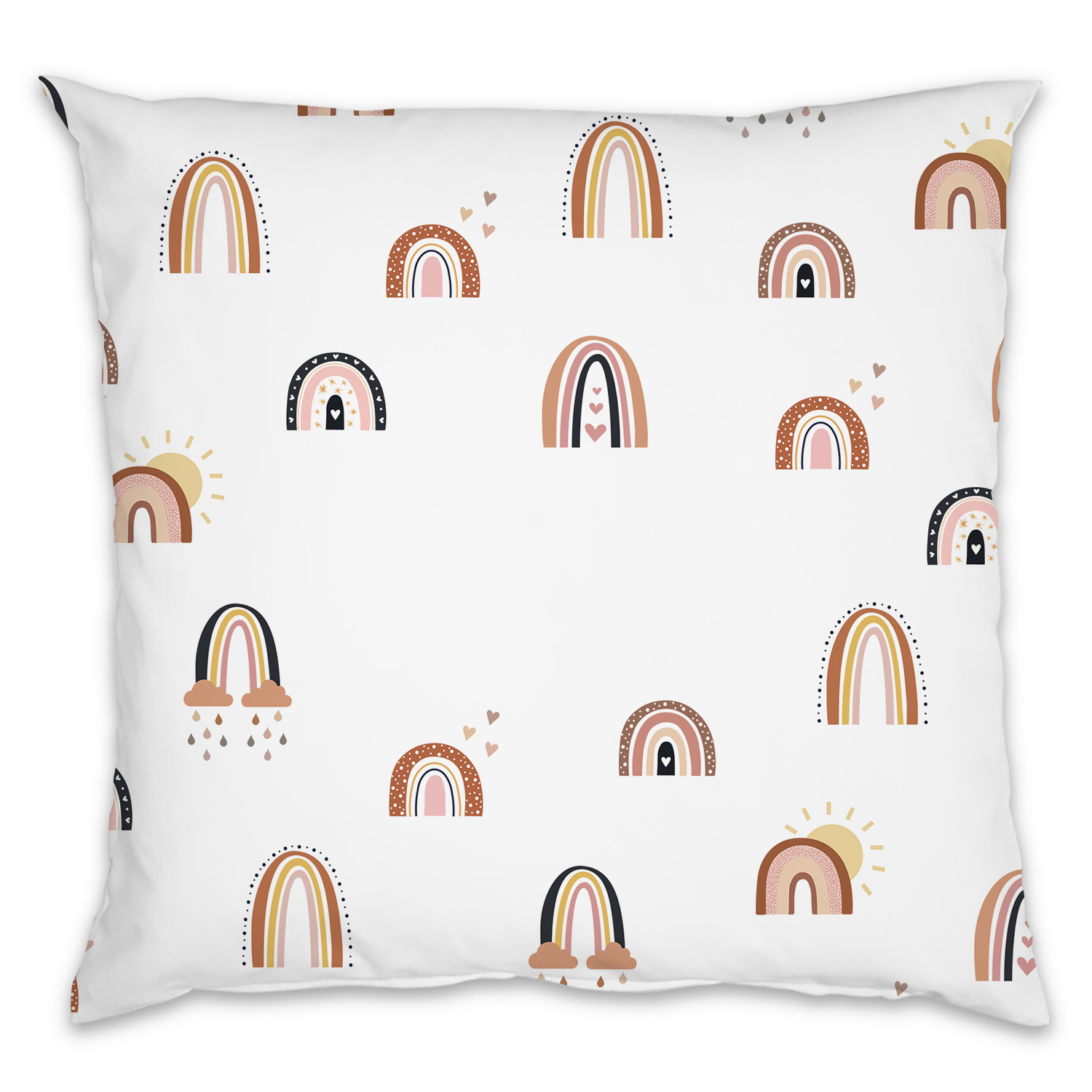 Regenbogenmuster - Kinderkissen mit Namen