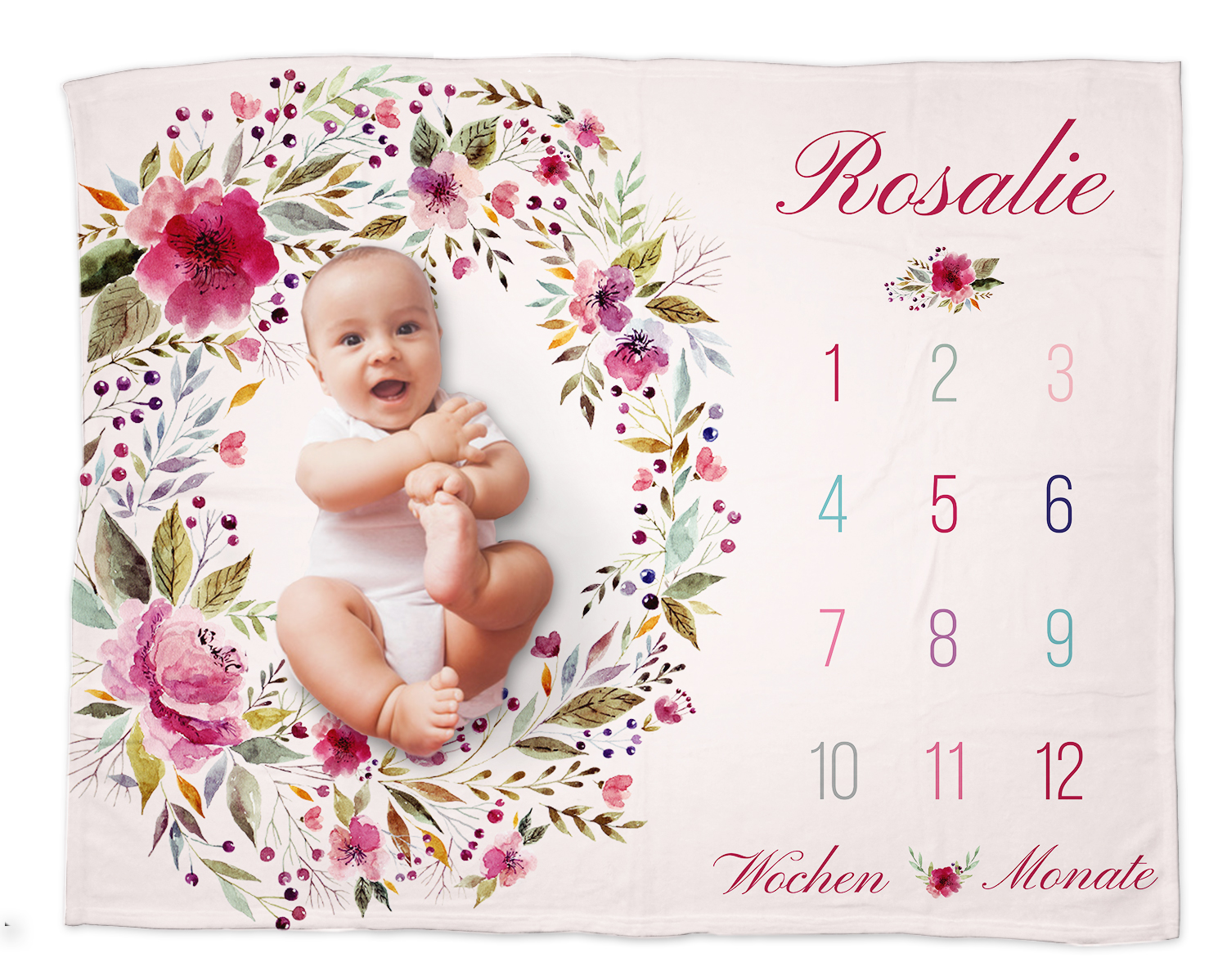 Rosalie - Babydecke mit Namen