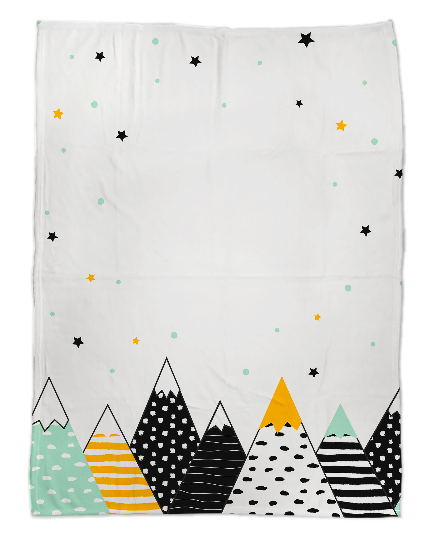 Flauschige Kuscheldecke  75x100 cm mit Namen oder Text personalisierbar im Design Wild child bunt