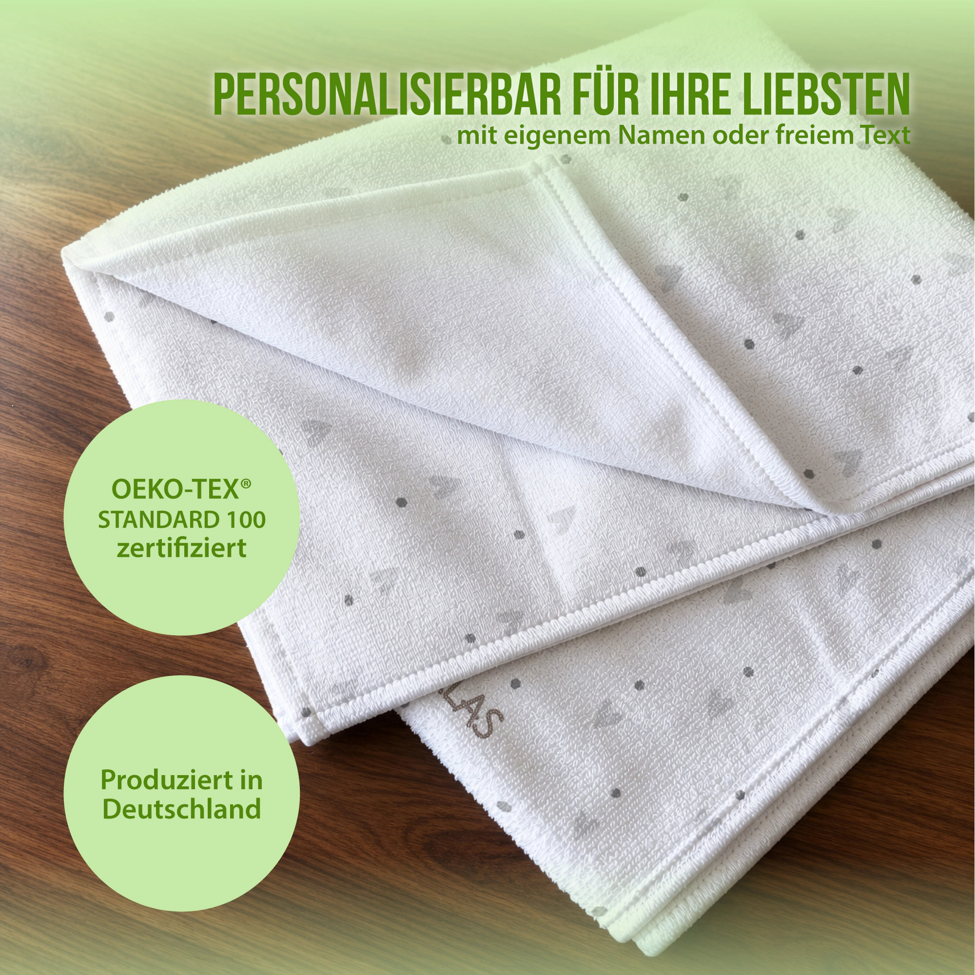 Personalisiertes Handtuch mit Schlummer-Orca