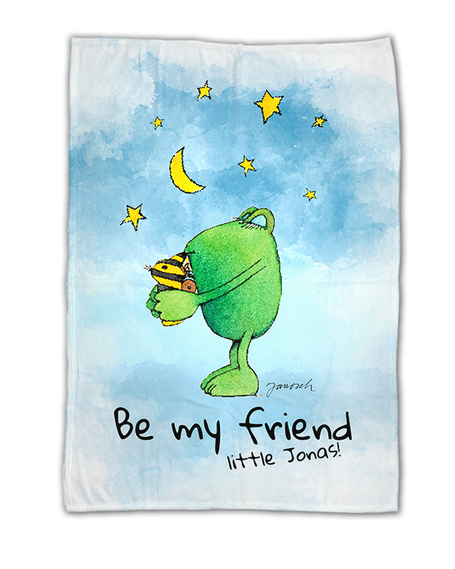 Janosch - Günter Mond - Kuscheldecke in 3 Größen verfügbar