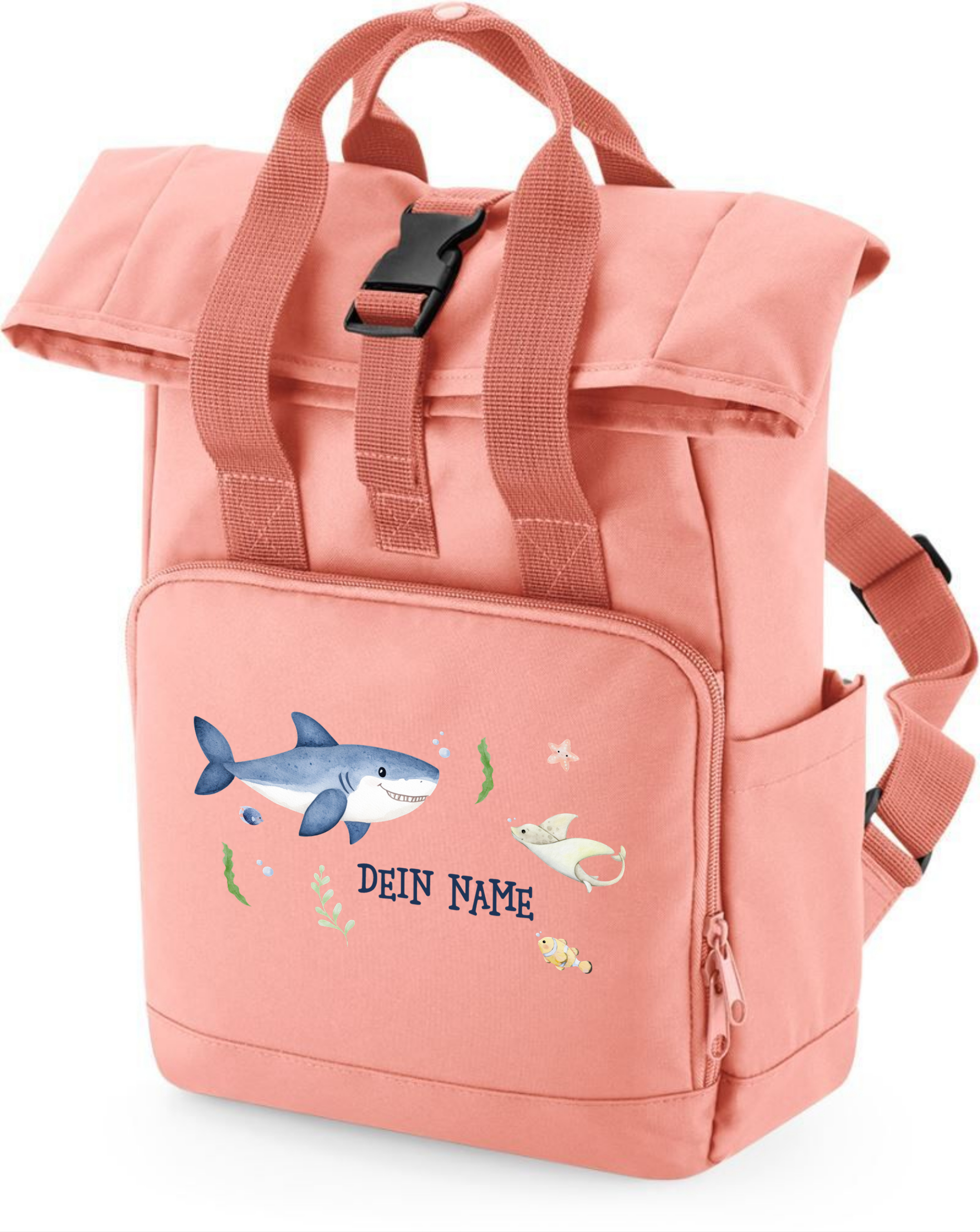 Rucksack - Hai - Mit Namen personalisierbar