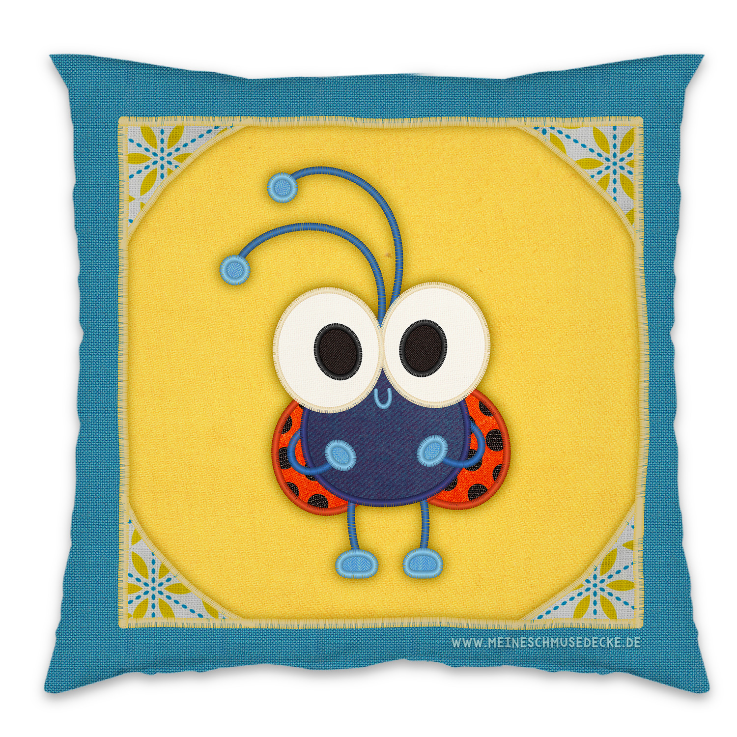 Kissen mit Marienkäfer