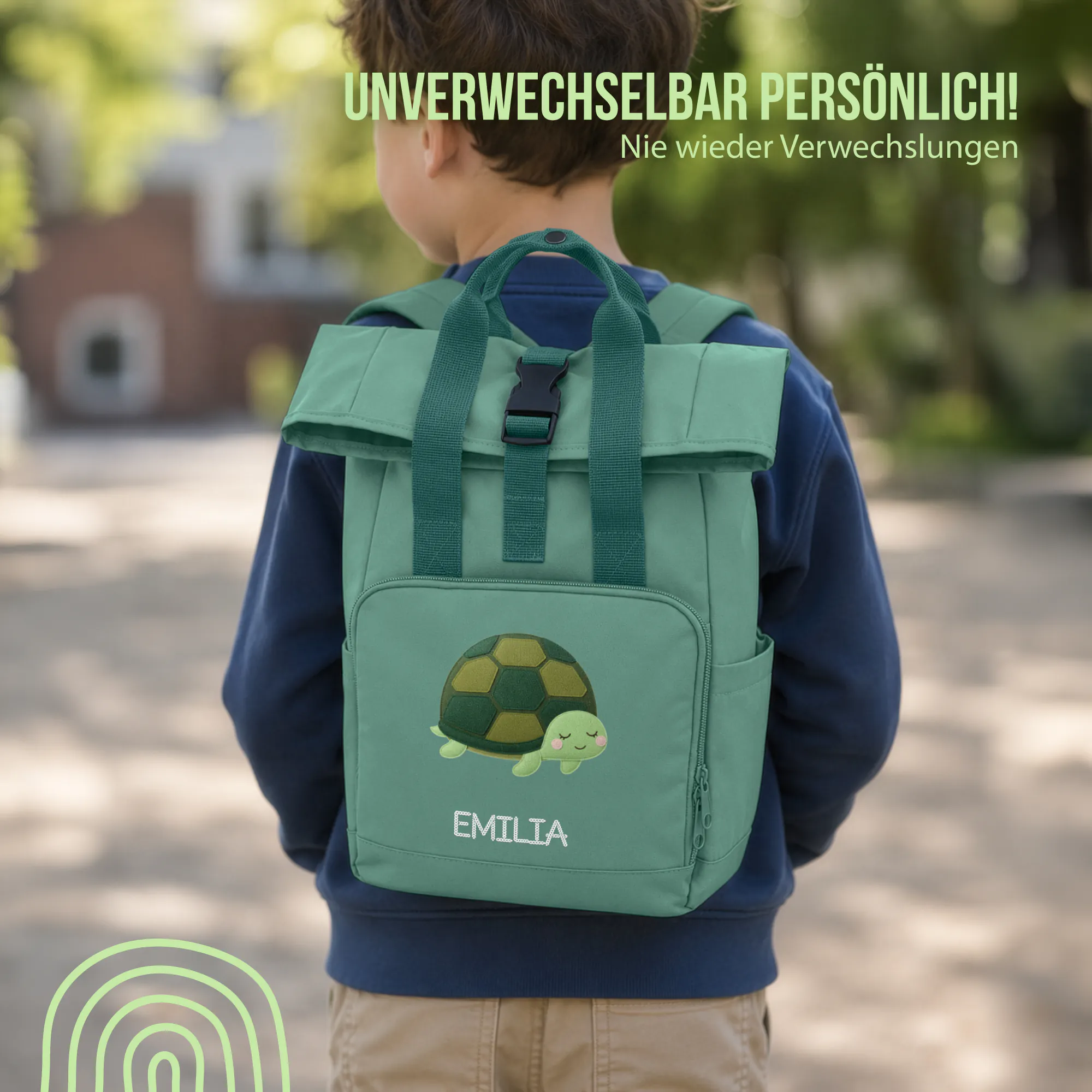 Schlummer Rucksack - Schildkröte - Mit Namen personalisierbar