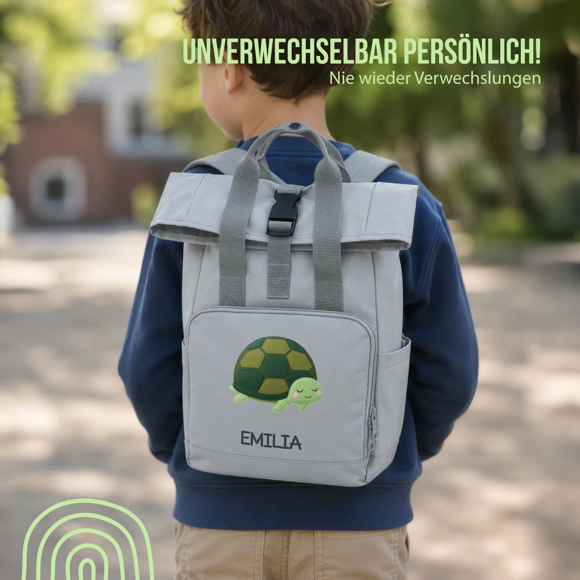Schlummer Rucksack - Schildkröte - Mit Namen personalisierbar