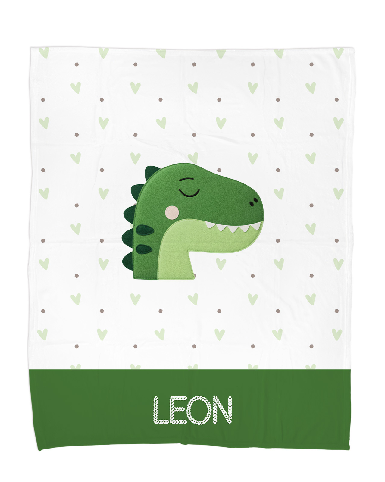 Kuscheldecke - Schlummer-Dino- Mit Namen personalisierbar
