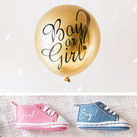 Baby Sneaker - It's a boy - Design Größe Newborn in der Farbe Blau mit Namen personalisierbar