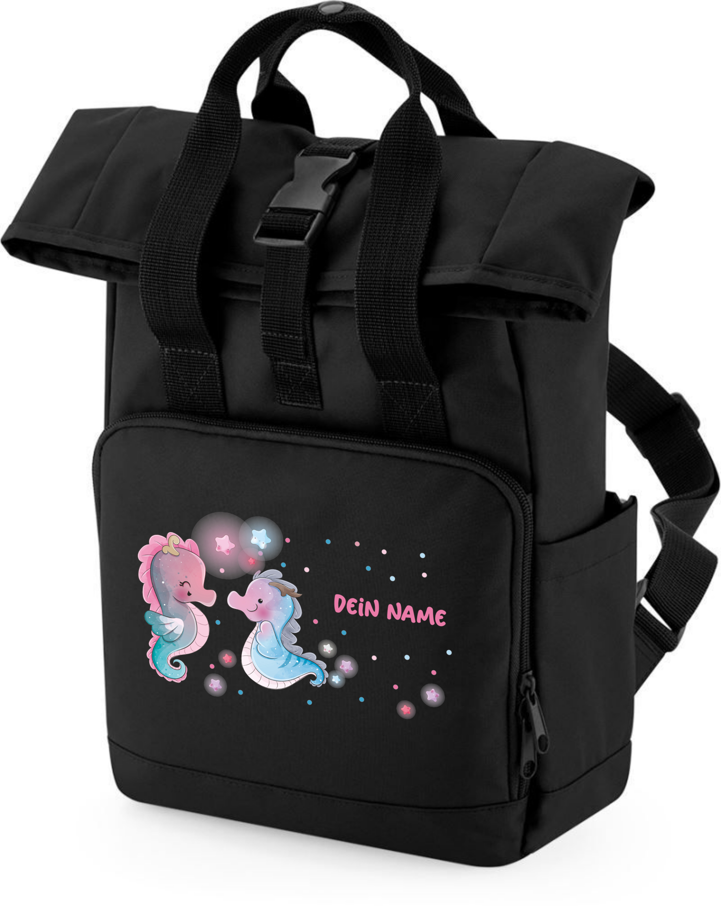 Rucksack Schwarz - Seepferd