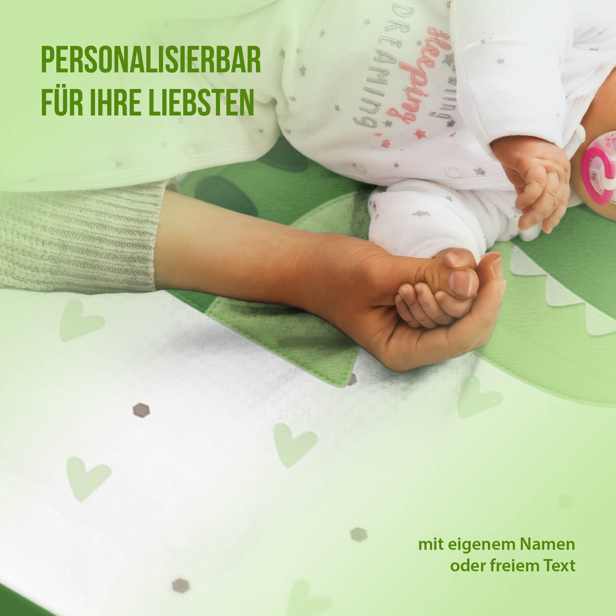 Kuscheldecke - Schlummer-Dino- Mit Namen personalisierbar