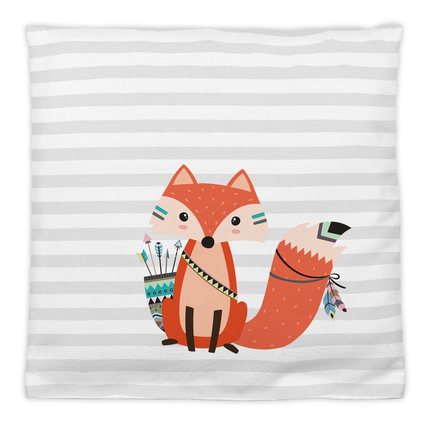 Be Brave - Fuchs grau - Kirschkernkissen mit Namen