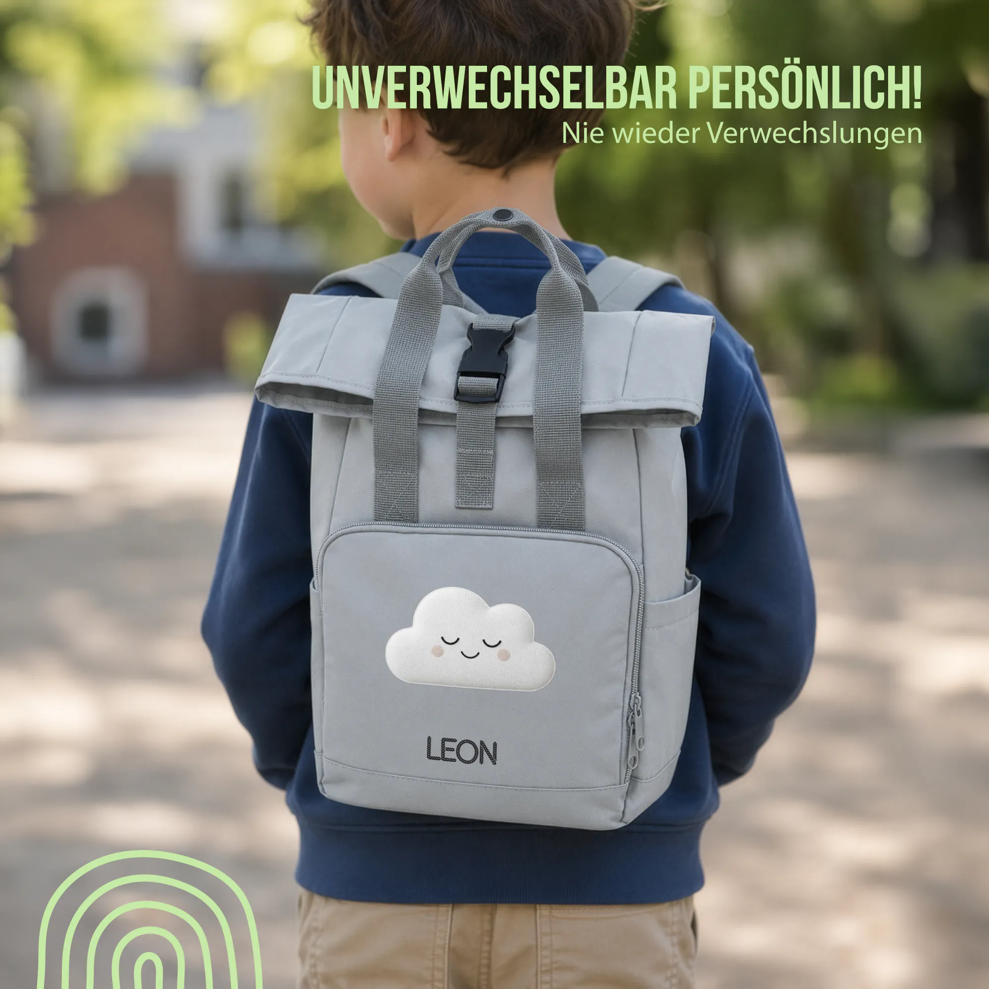 Schlummer Rucksack - Wolke - Mit Namen personalisierbar