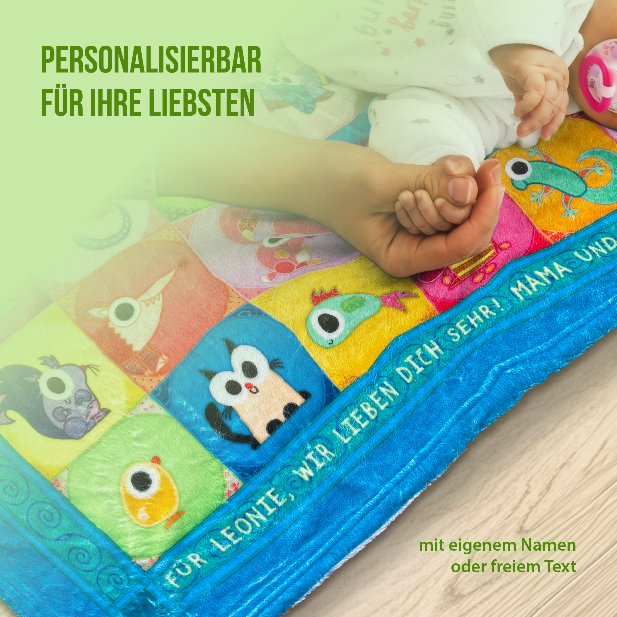 Kuscheldecke – Meine Schmusedecke (mit Text personalisierbar, 200 x 140 cm)