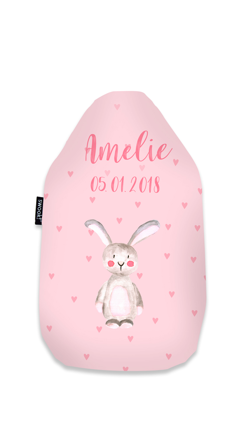 Hase - Wärmflasche mit Namen