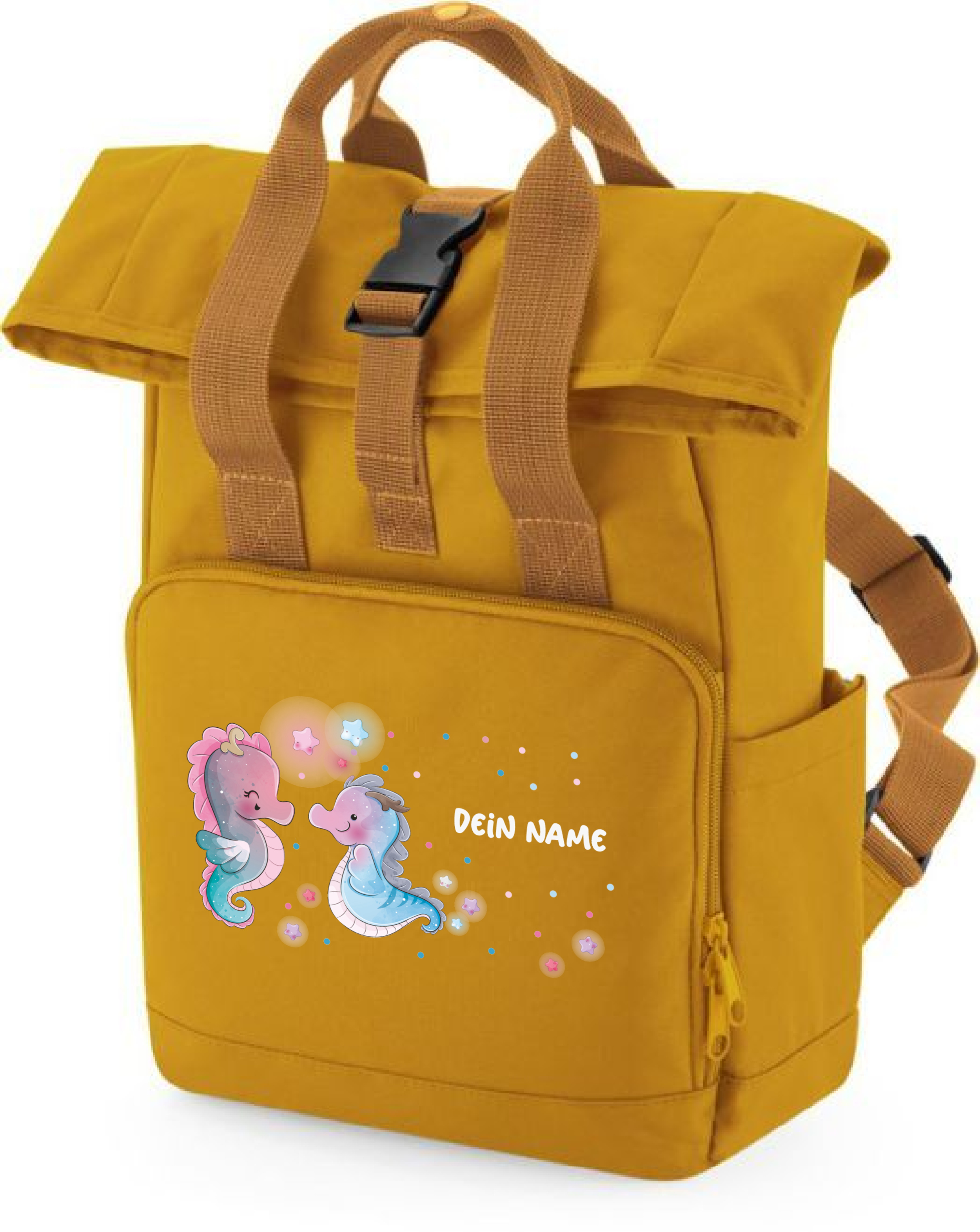 Rucksack - Seepferd - Mit Namen personalisierbar