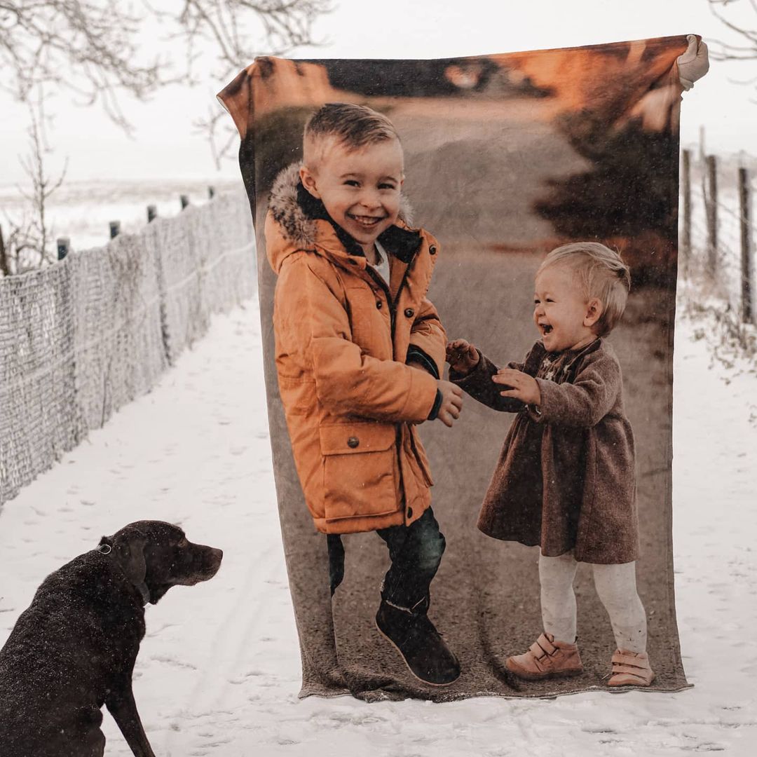 Baby-Kuscheldecke 75 x 100 cm, selbst gestalten