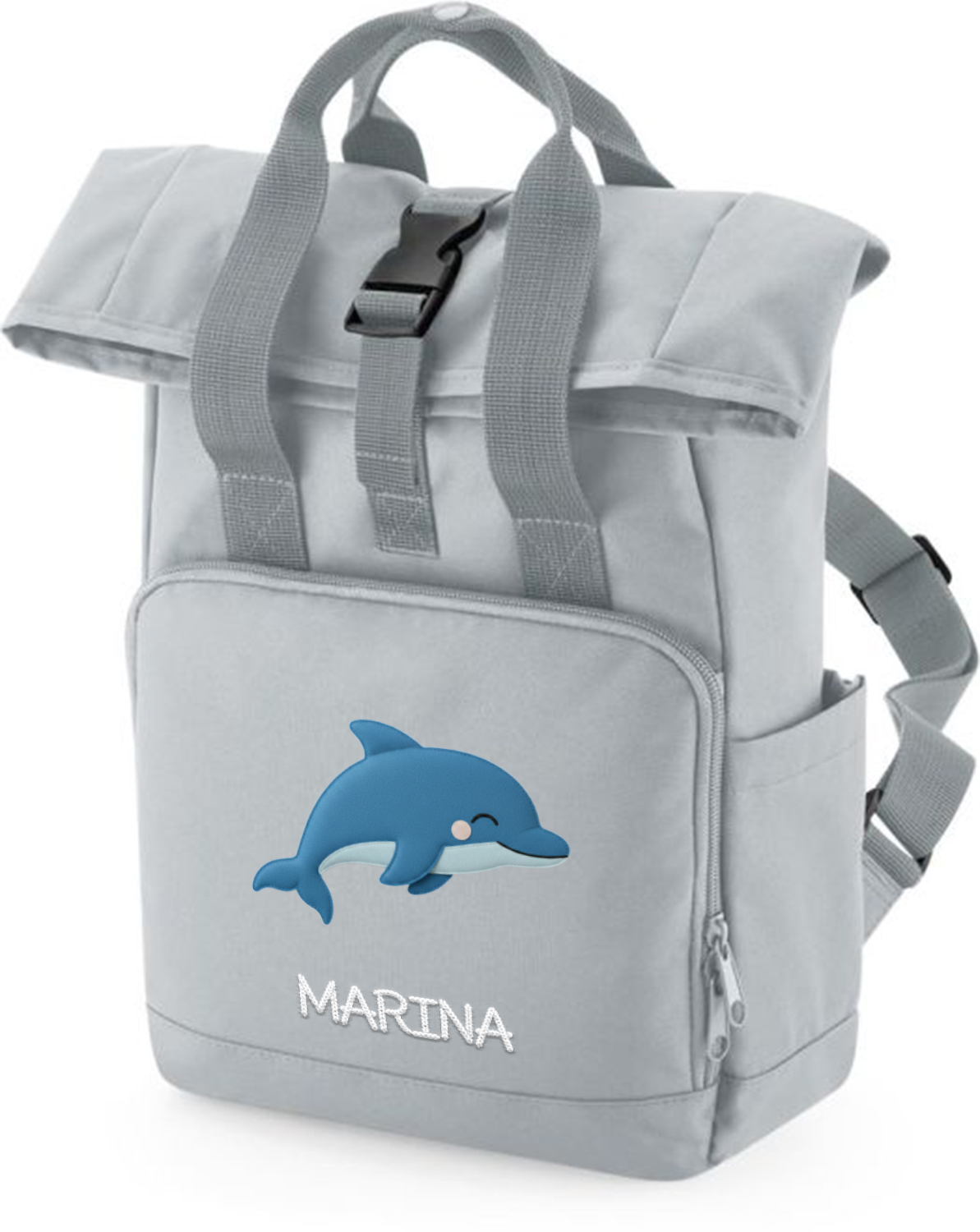 Schlummer Rucksack - Delfin - Mit Namen personalisierbar
