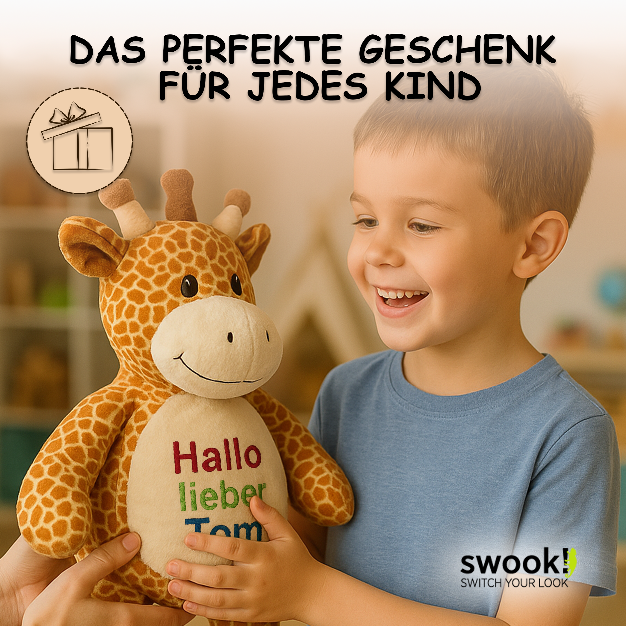 Giraffe mit hochwertigem Stick für eure Kleinen