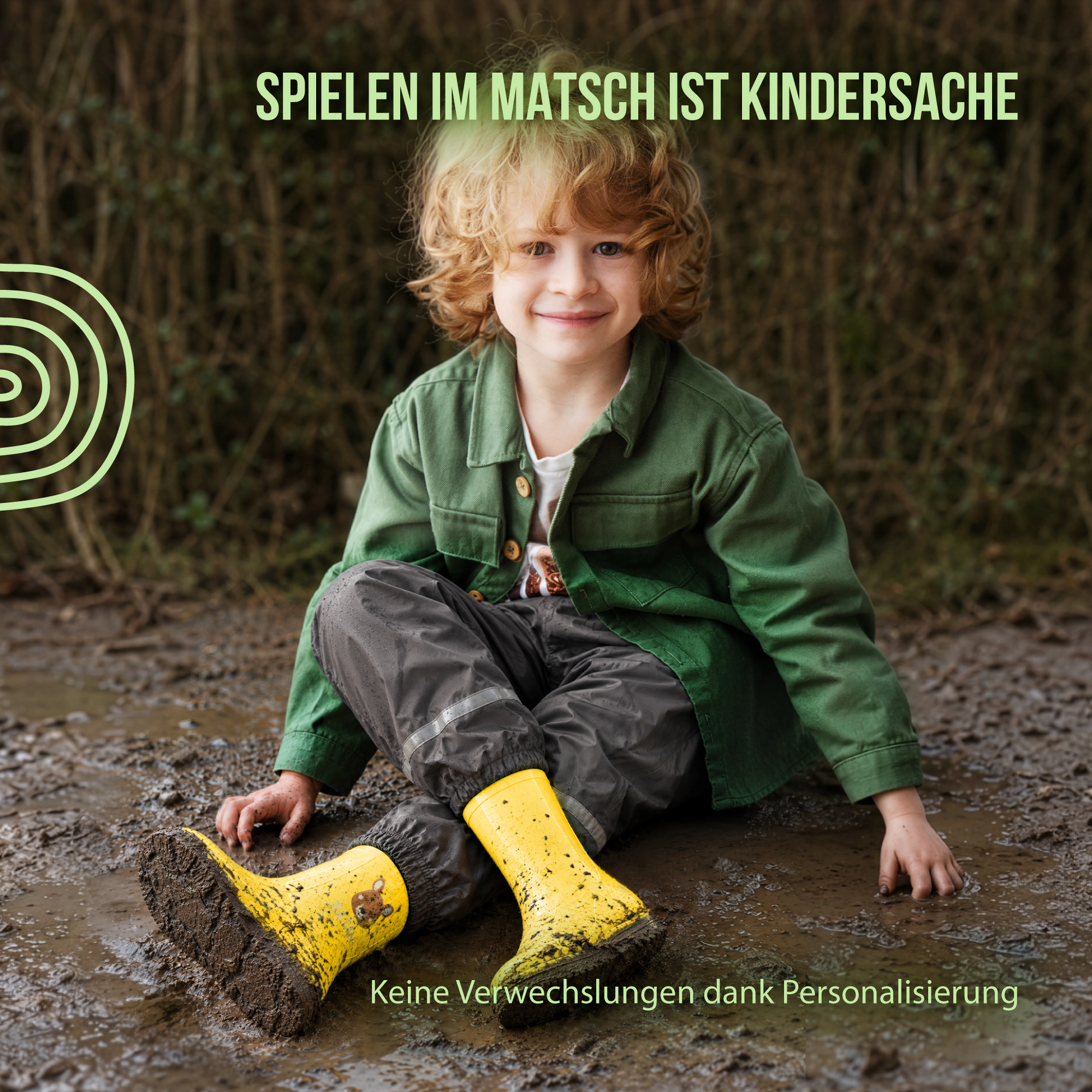 Personalisierte Gummistiefel mit Schlummer-Känguru