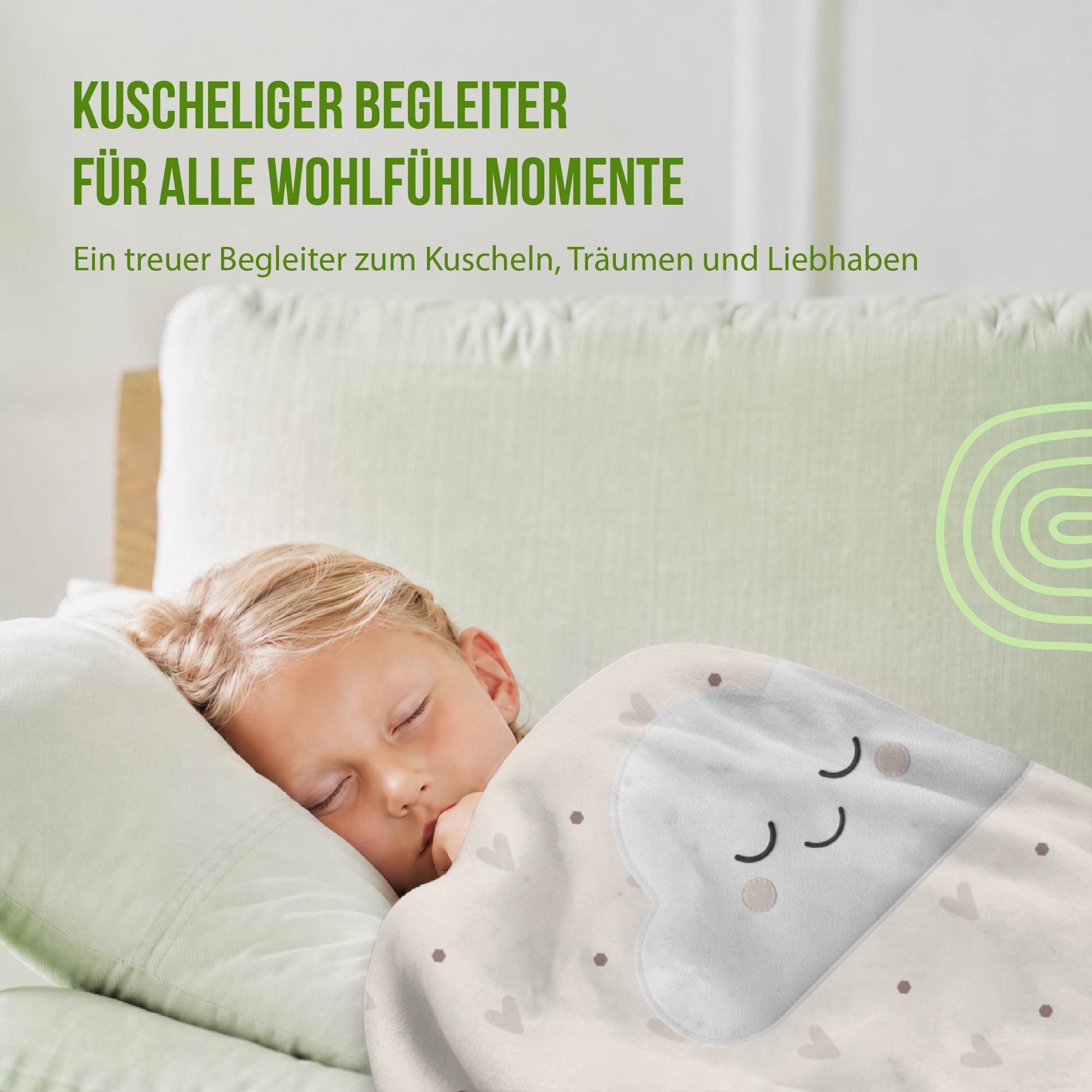 Kuscheldecke - Schlummer-Wolke - Mit Namen personalisierbar
