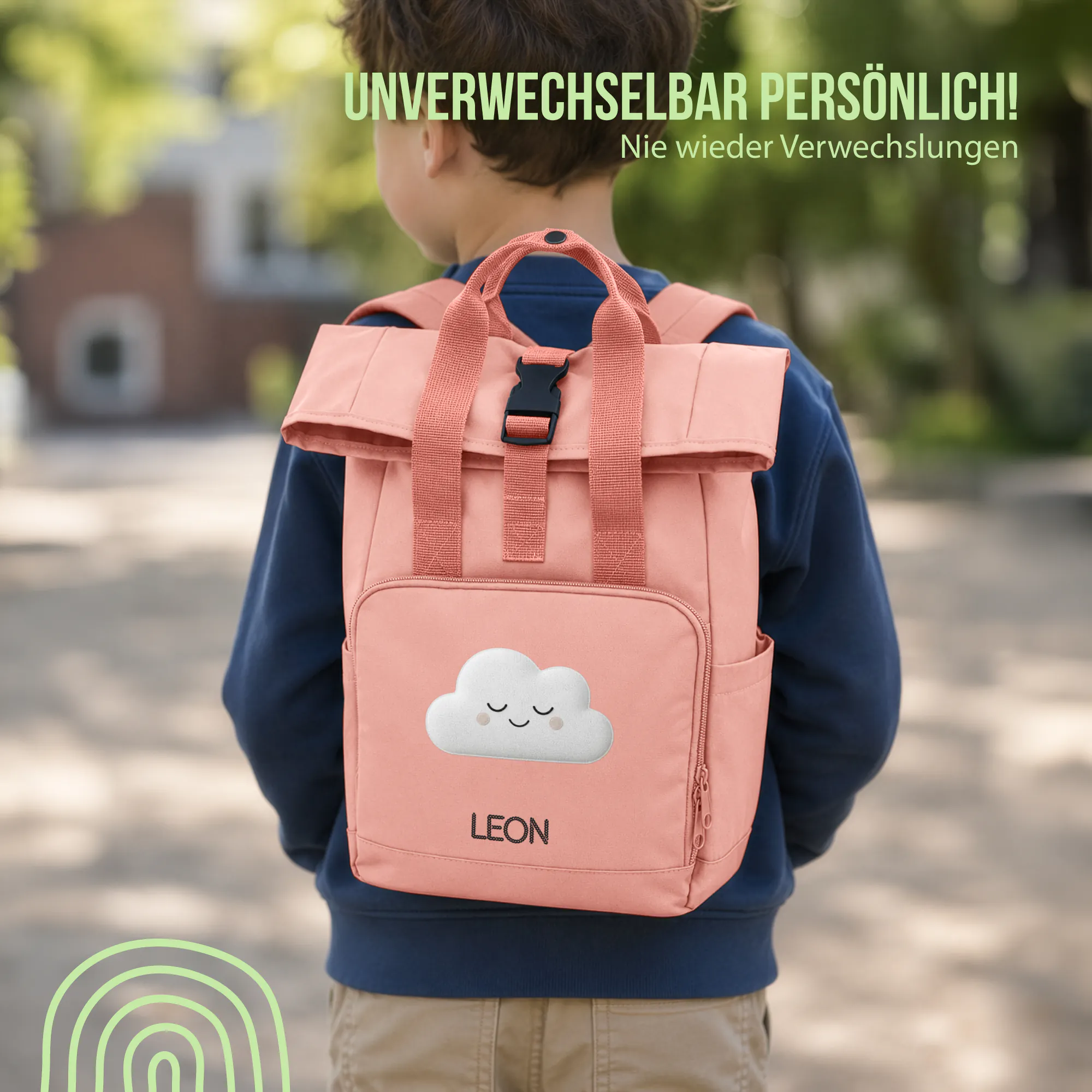 Schlummer Rucksack - Wolke - Mit Namen personalisierbar