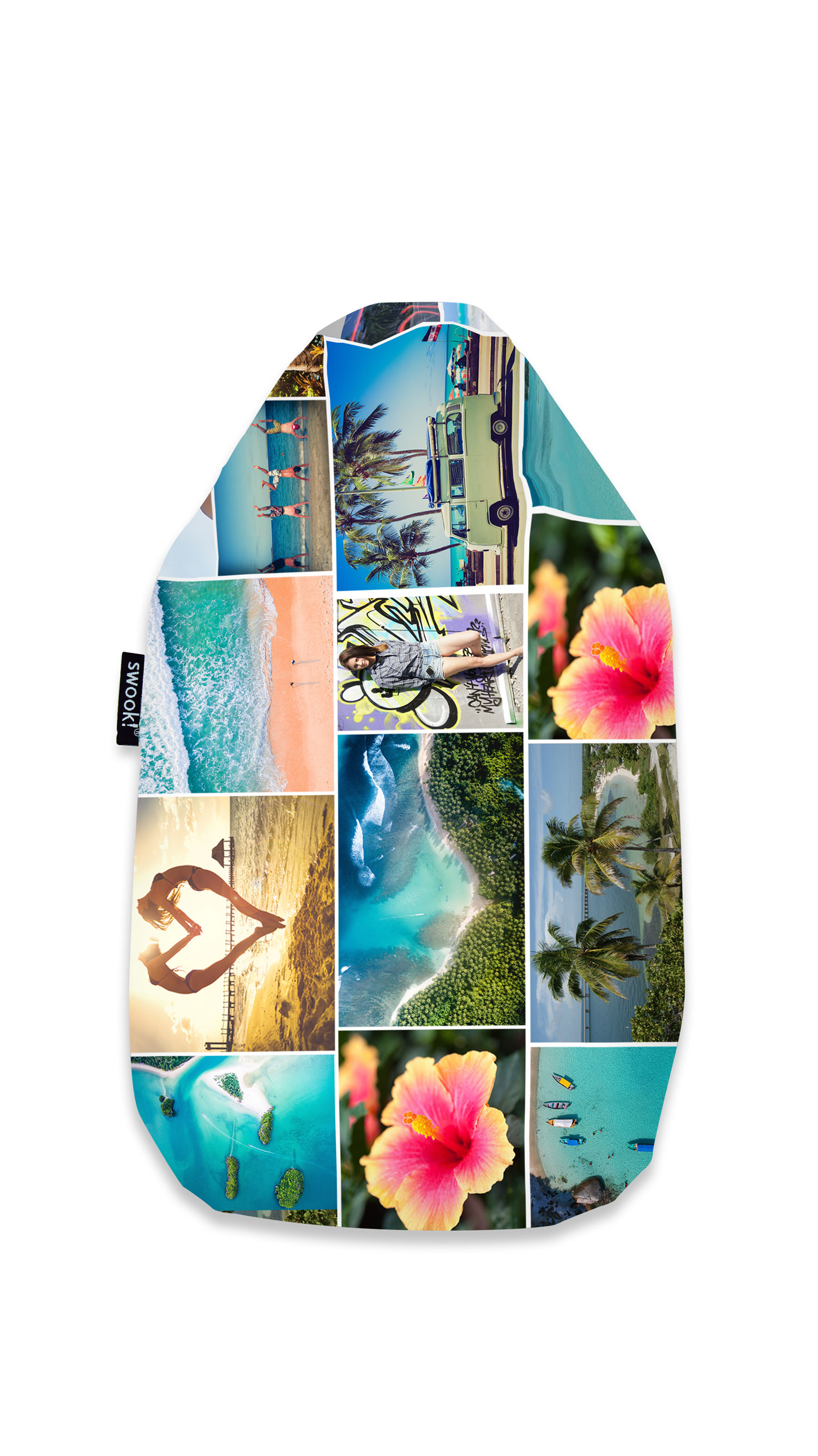 Wärmflaschenbezug 0,8l auf Samt, selbst gestalten