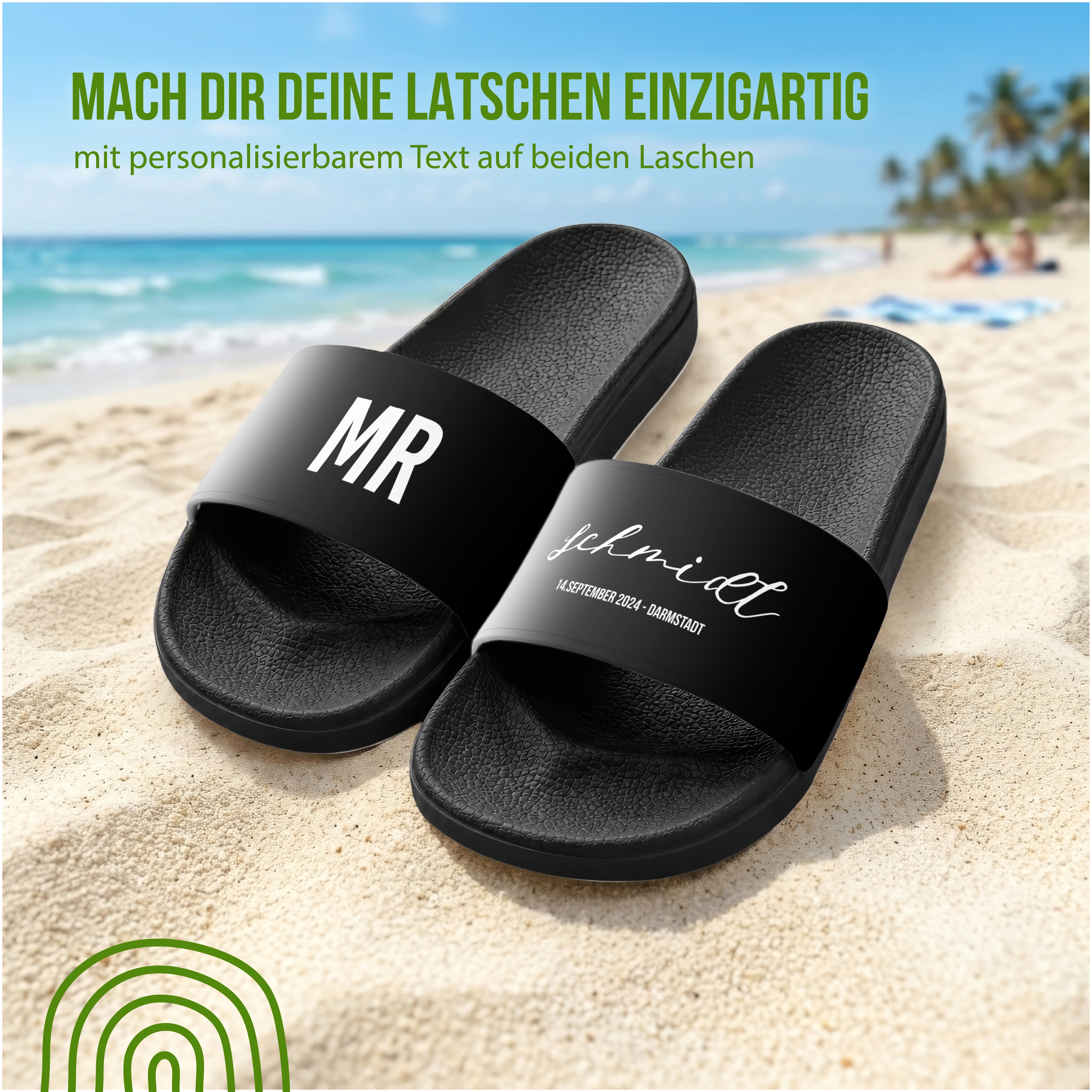 Badelatschen - Mr - Mit Namen oder Text personalisierbar