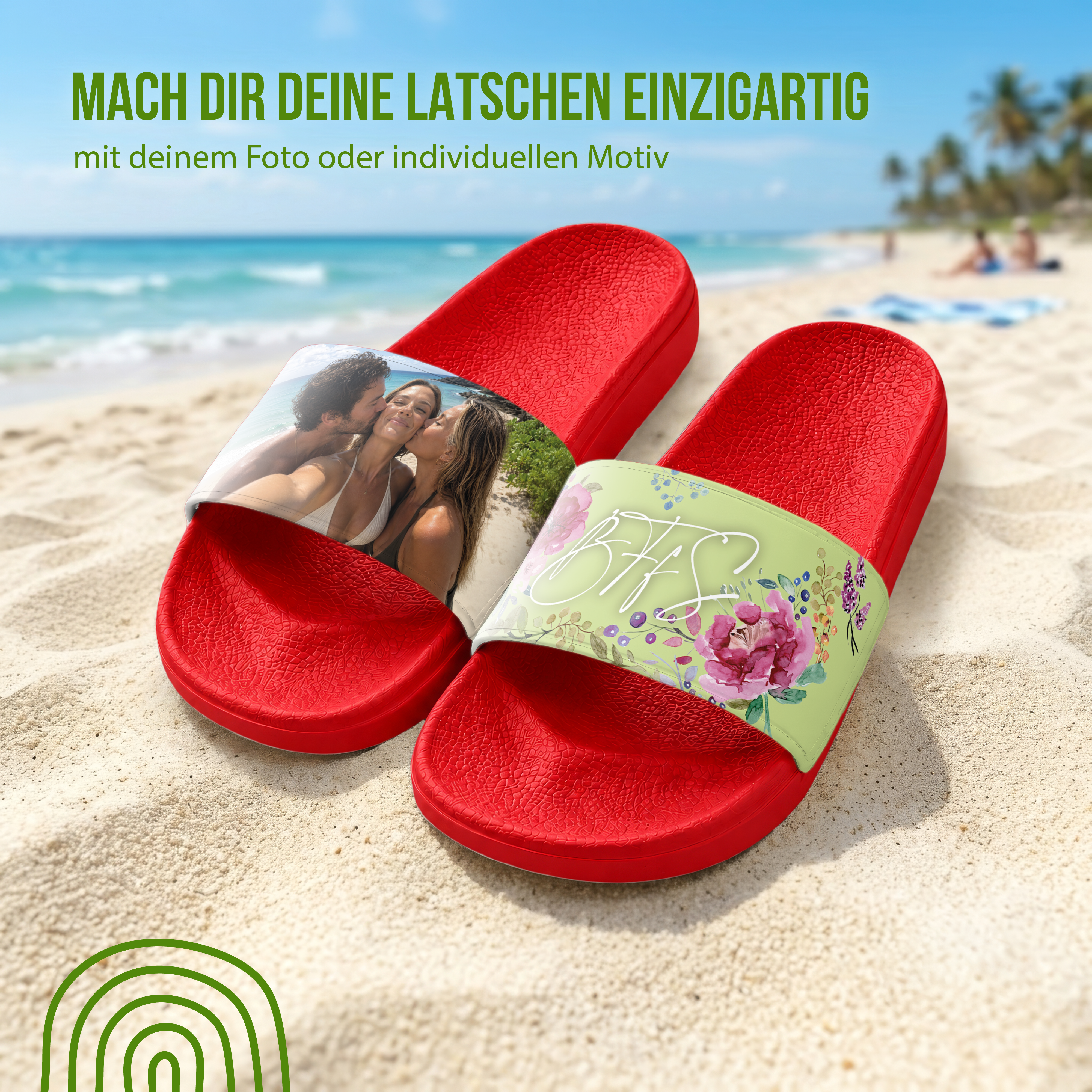 Badelatschen - Für Kinder und Erwachsene - Mit Foto und Text personalisierbar