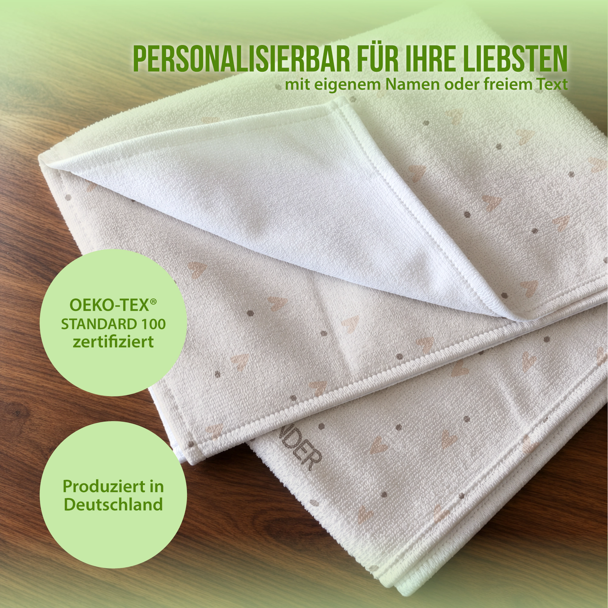 Personalisiertes Handtuch mit Schlummer-Igel