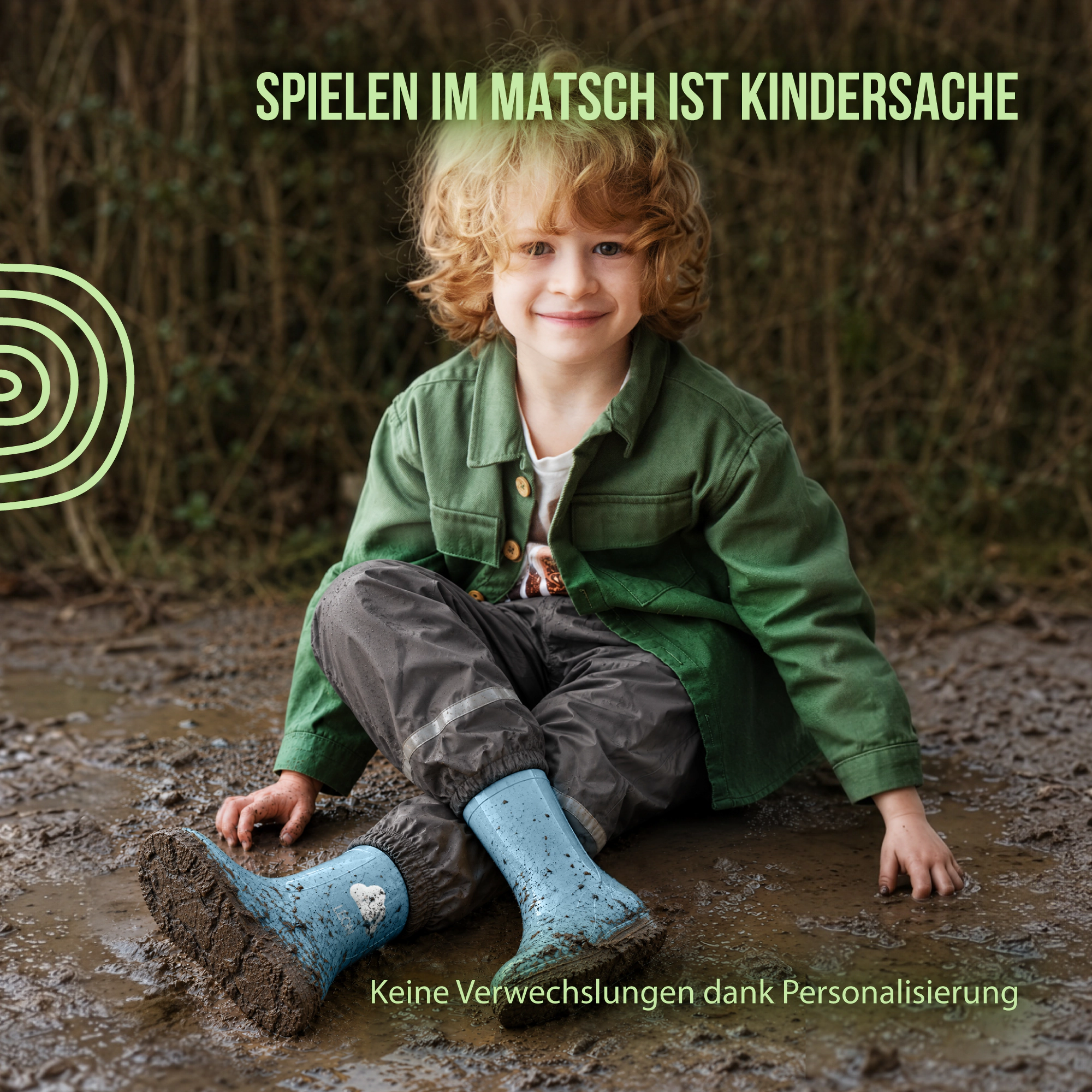 Personalisierte Gummistiefel mit Schlummer-Wolke