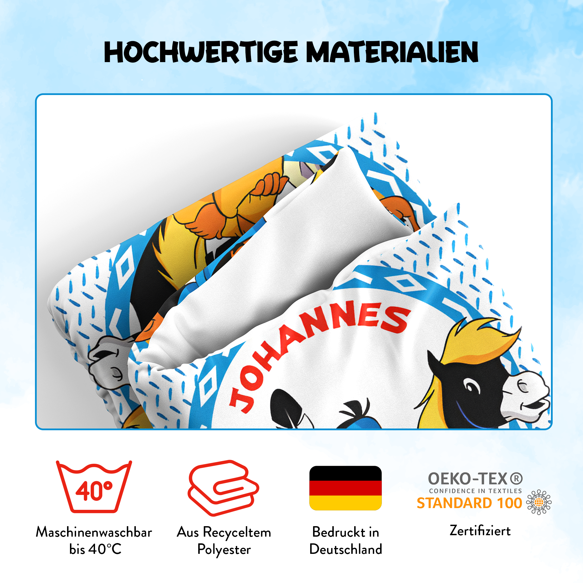 Yakari Kuscheldecke 75 x 100 cm mit dem Design Yakari beste Freunde