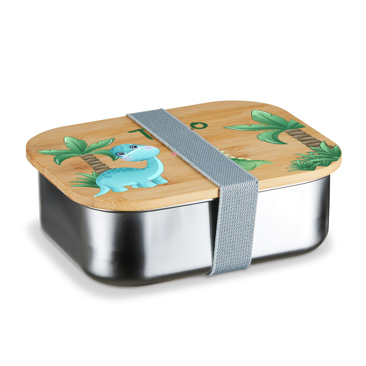 Brotdose personalisiert mit Namen - Wald Reh