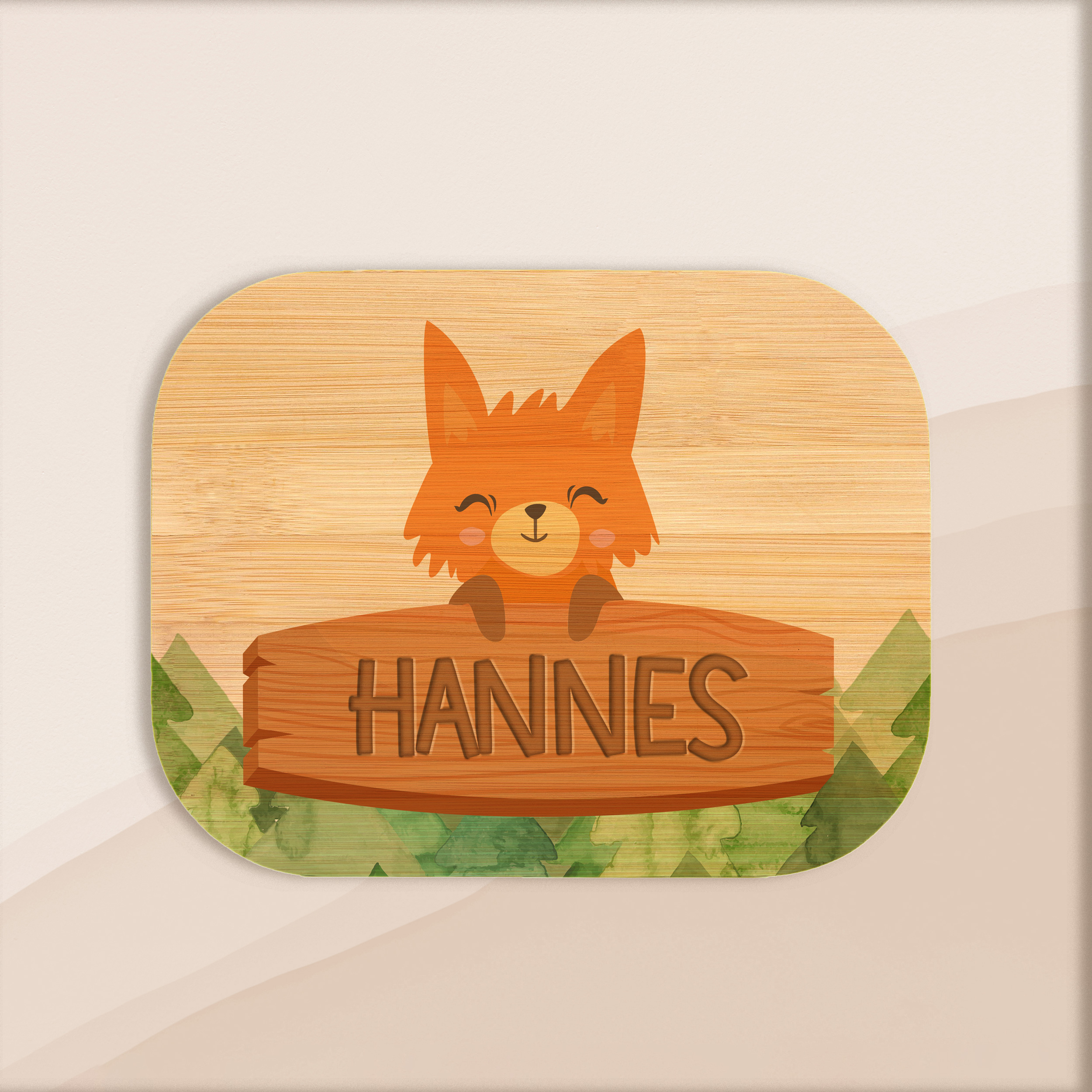 Brotdose personalisiert mit Namen - Fuchs