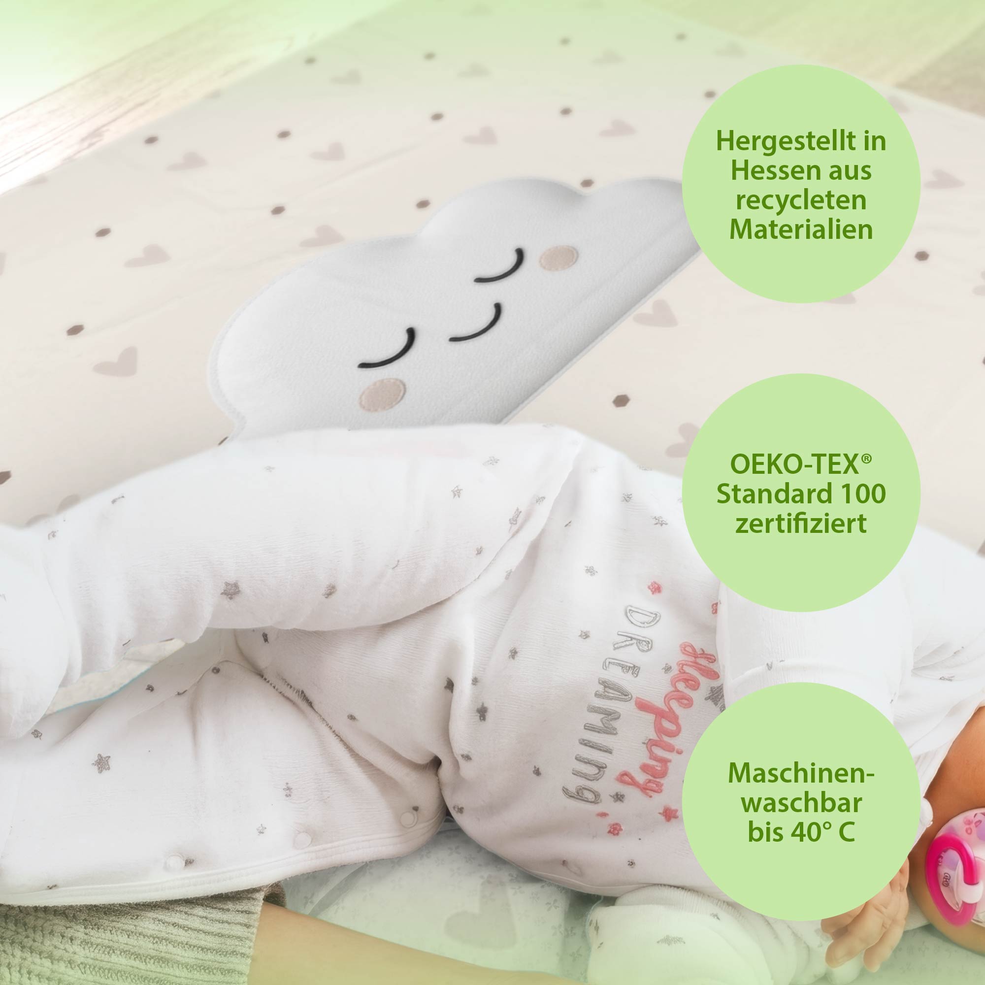 Kuscheldecke - Schlummer-Wolke - Mit Namen personalisierbar