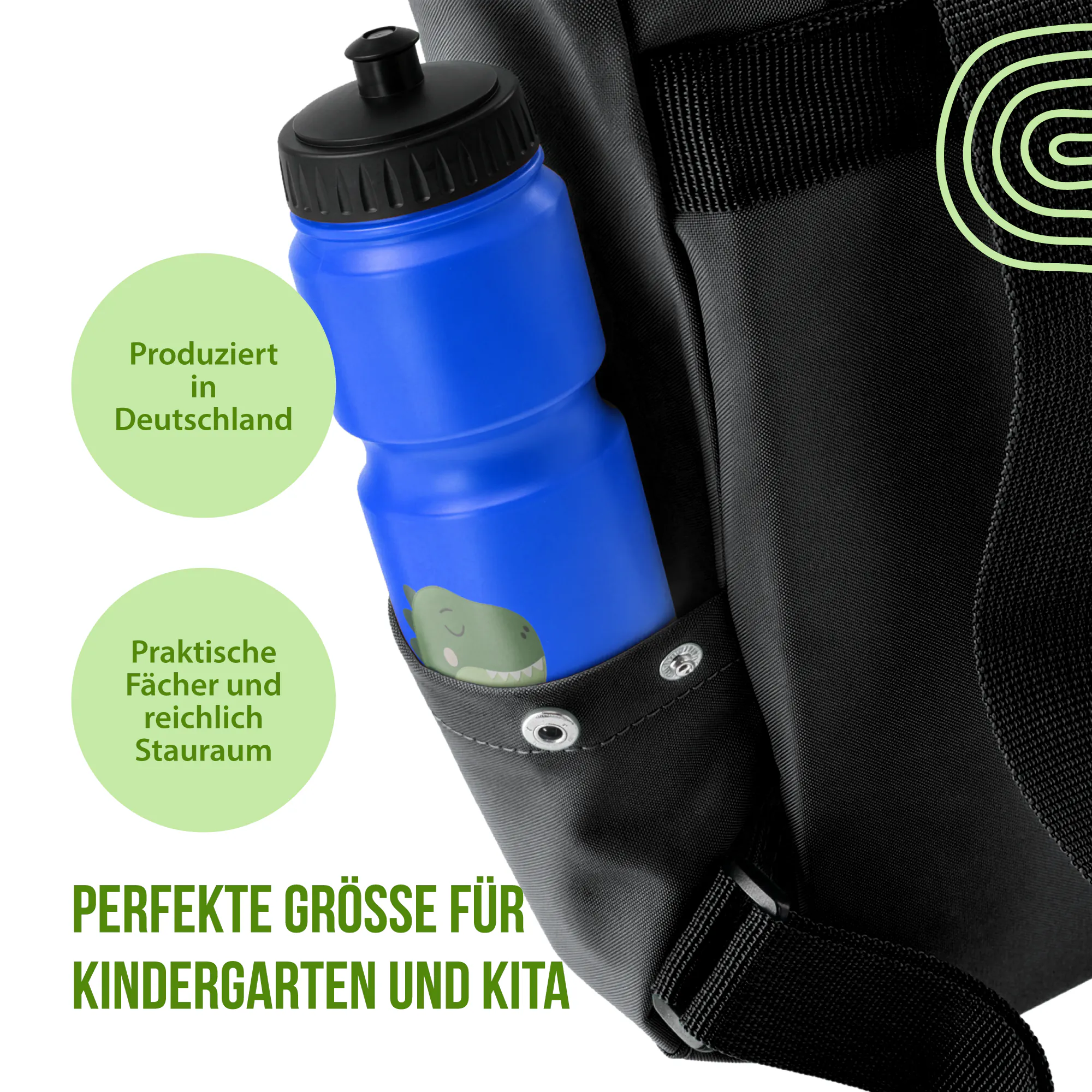Schlummer Rucksack - Dino - Mit Namen personalisierbar