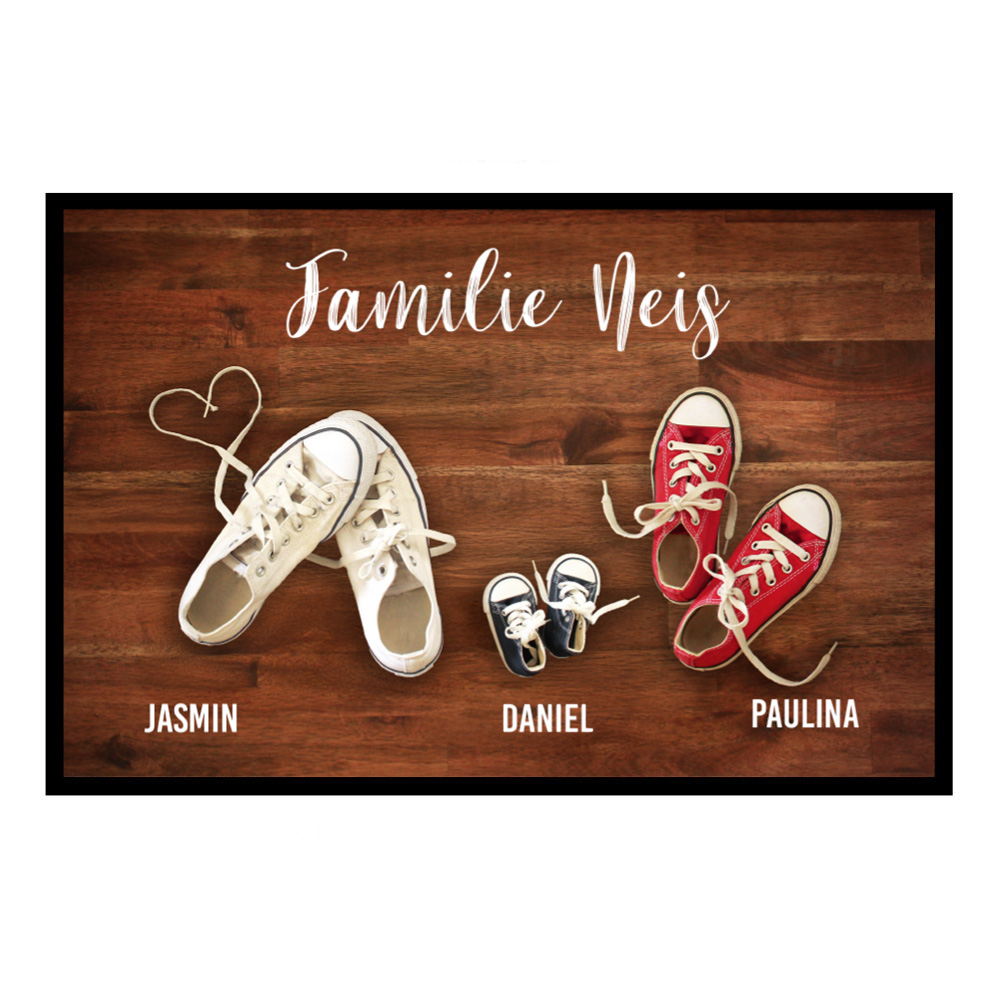 Fussmatte - Sneaker - 2 Erwachsene, 1 Kind