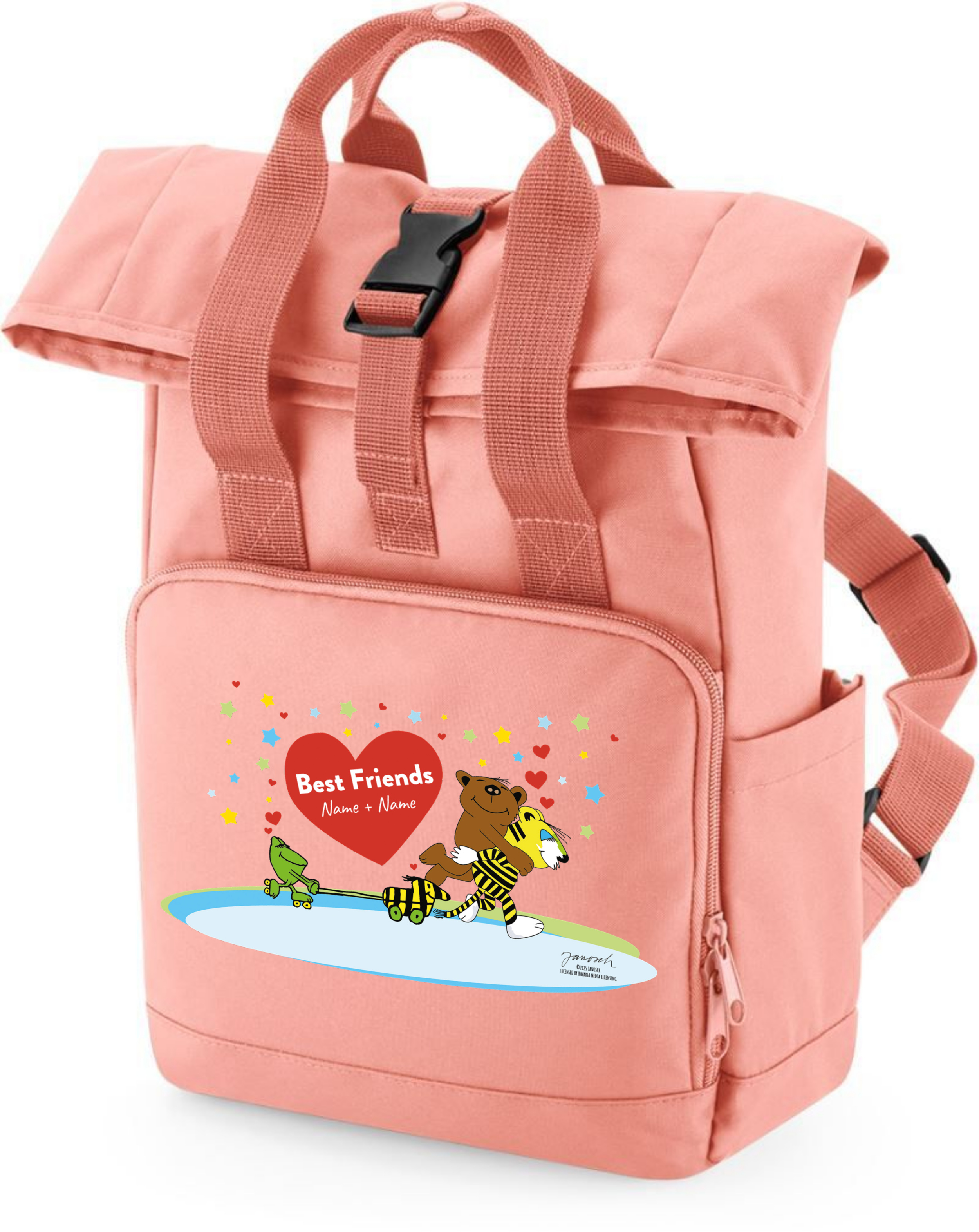 Janosch - Rucksack Best Friends - Mit Namen oder Text personalisierbar