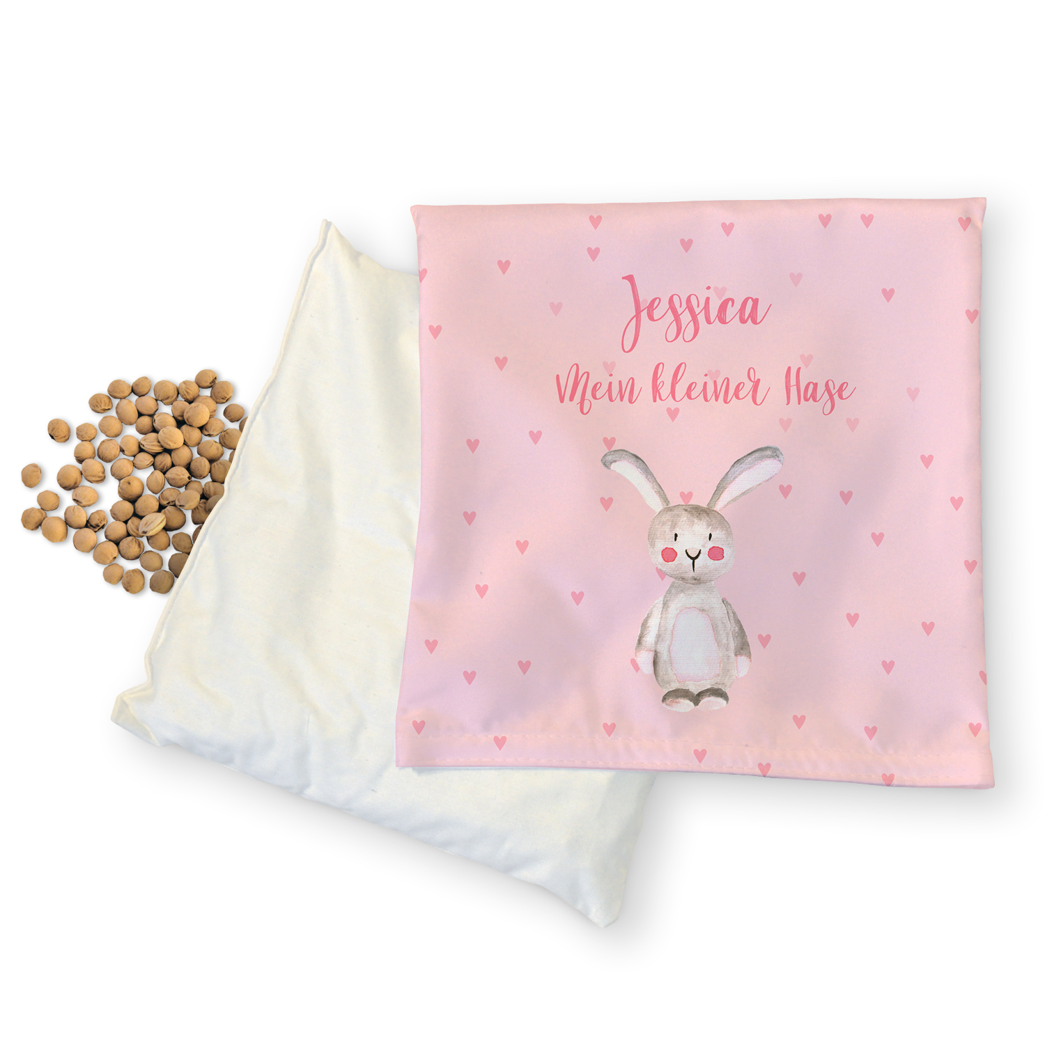 Hase - Kirschkernkissen mit Namen