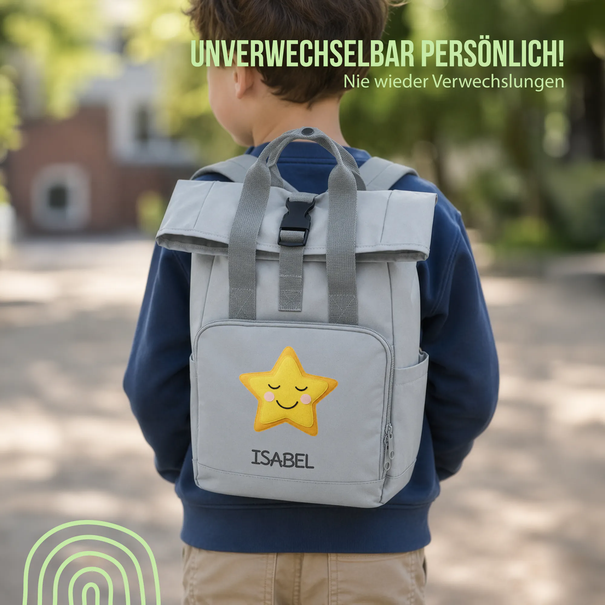 Schlummer Rucksack - Stern - Mit Namen personalisierbar
