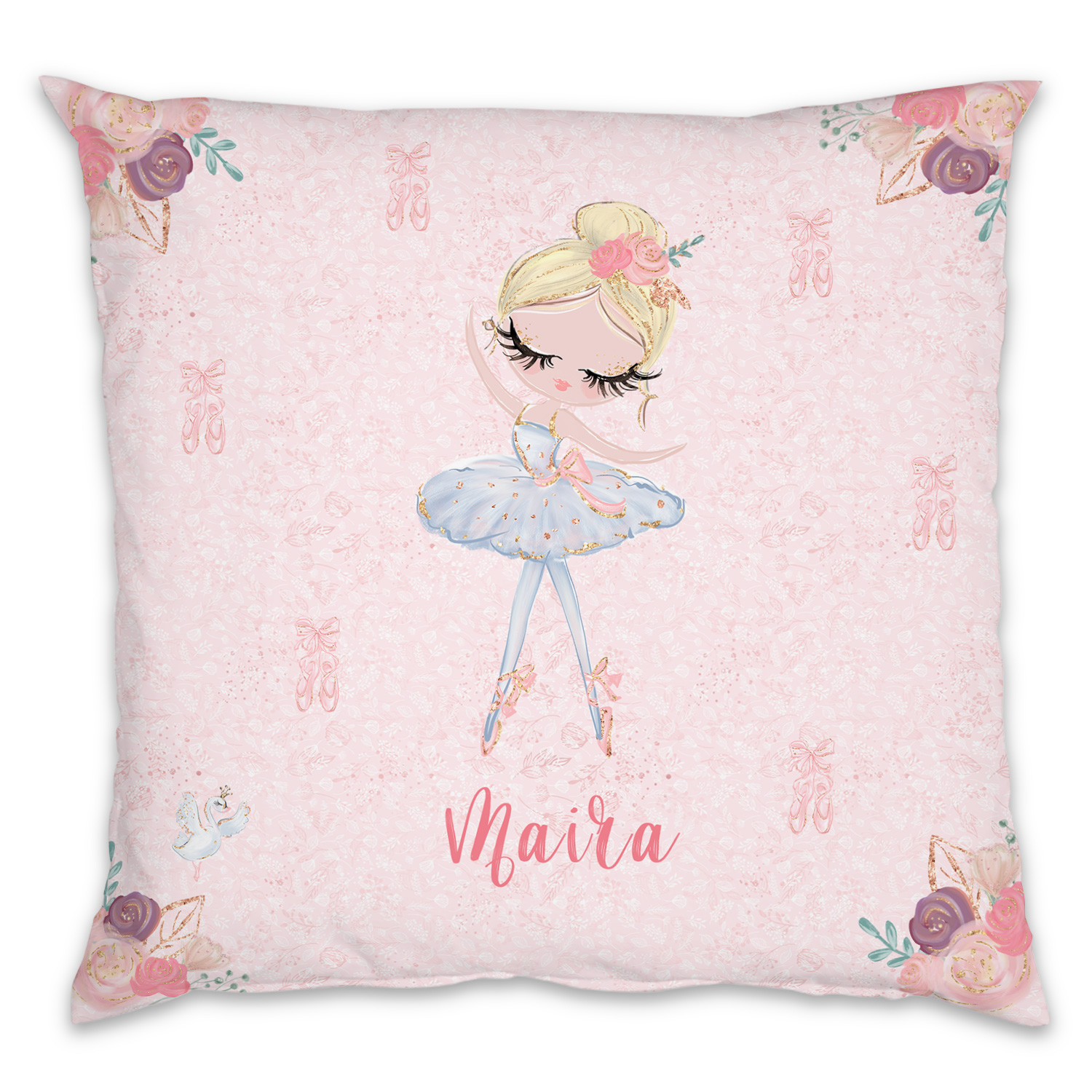 Ballerina 3 - Kissen mit Namen