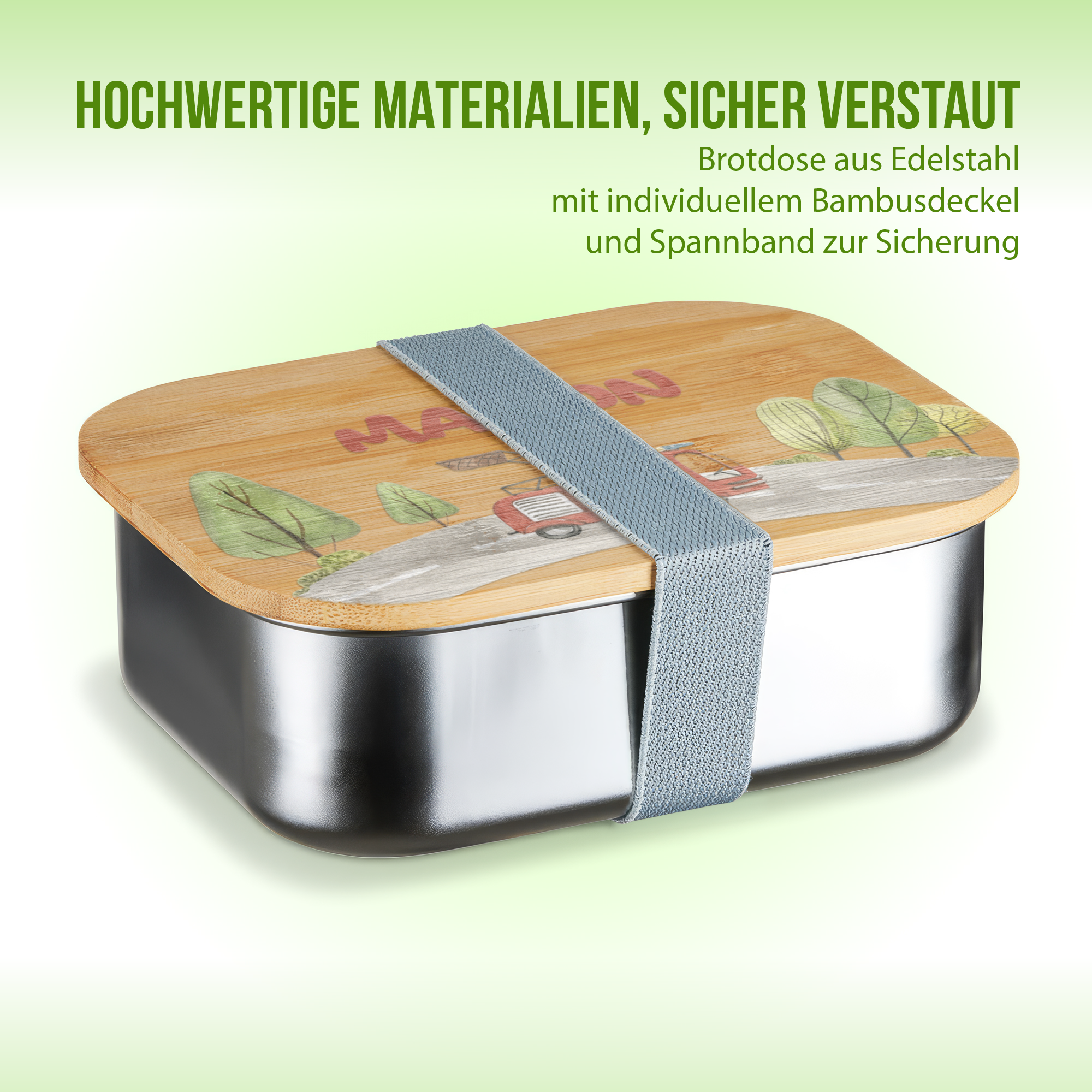 Brotdose - Feuerwehr - Mit einem Text Personalisieren