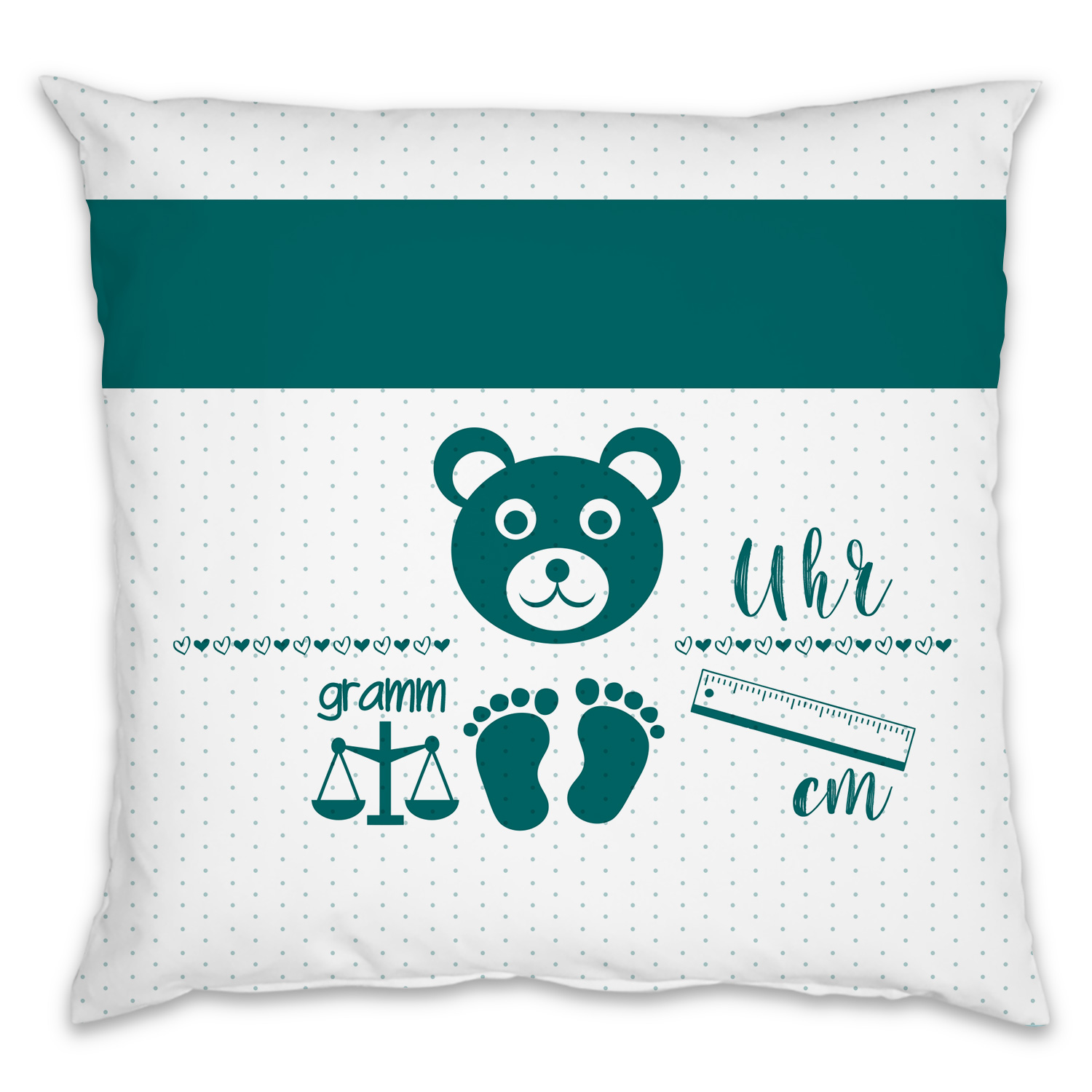 Teddy - Kissen mit Namen