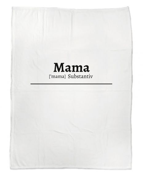 Mama Definition - Kuschledecke mit Namen