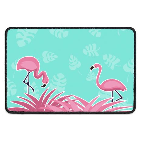 Flamingo - Fussmatte mit Namen
