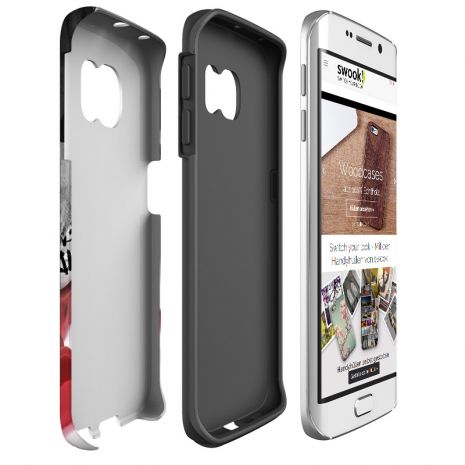 Tough-Case (glossy) passend für Samsung Galaxy S6 Edge, Selbst gestalten