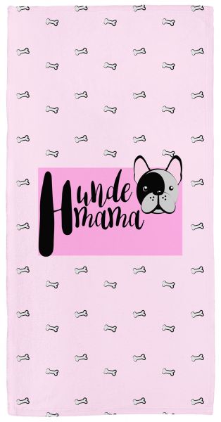 Hundemama - Handtuch mit Namen